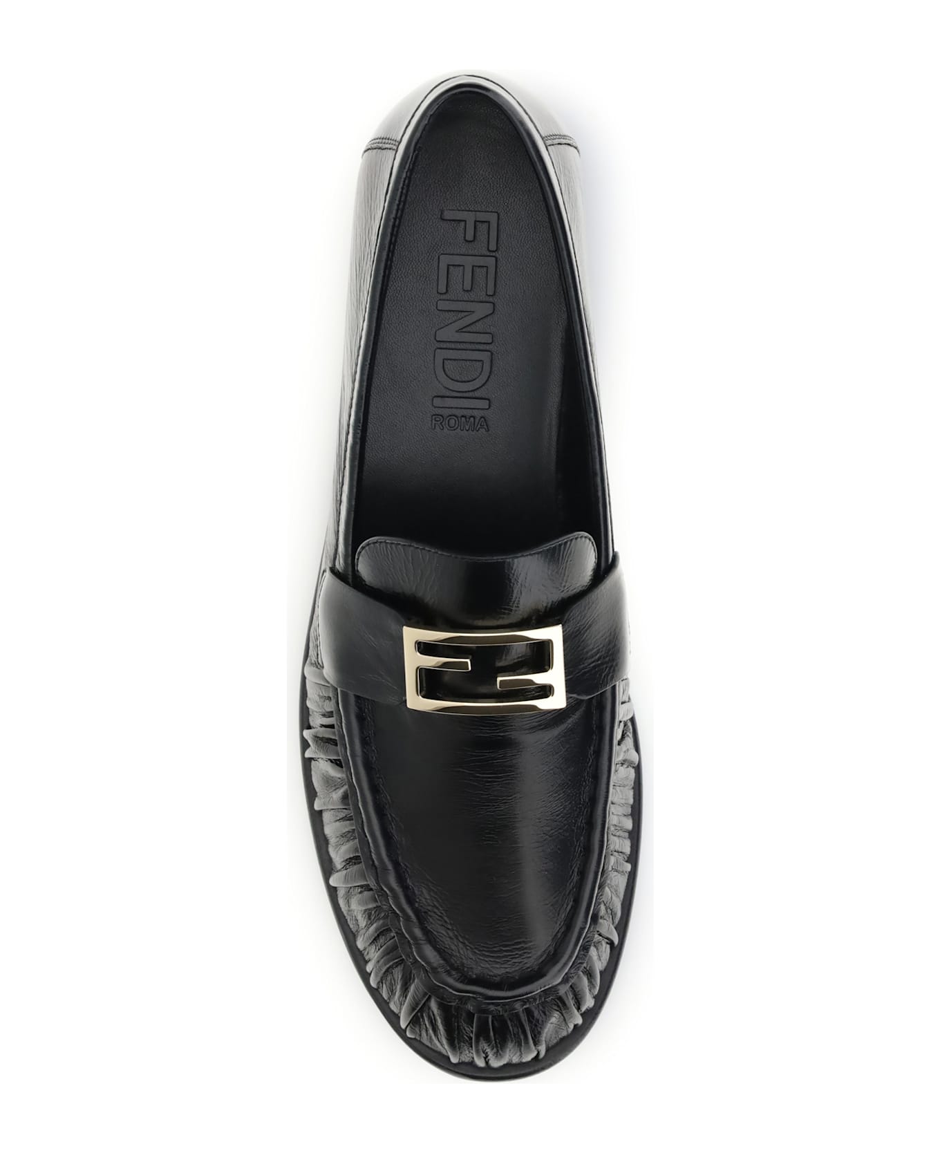 Fendi Nappa Baguette Loafers