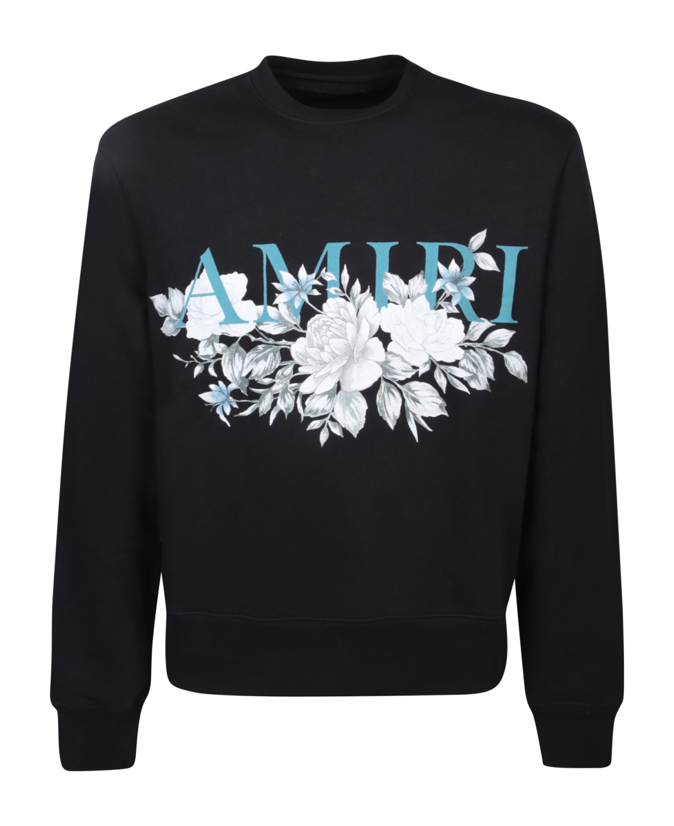 AMIRI Floral Logo Sweatshirt - Black