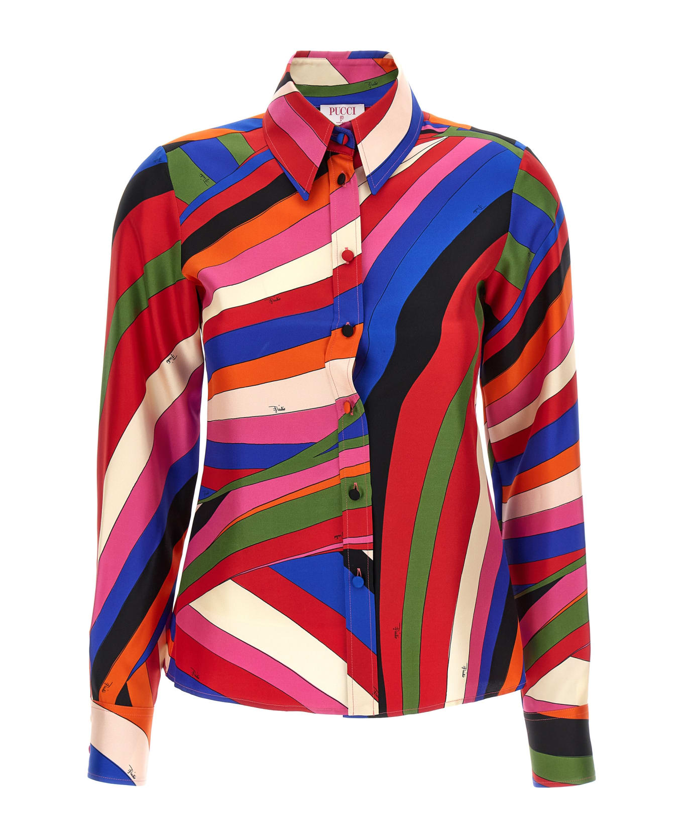 Pucci 'silk Twill' Shirt - MultiColour