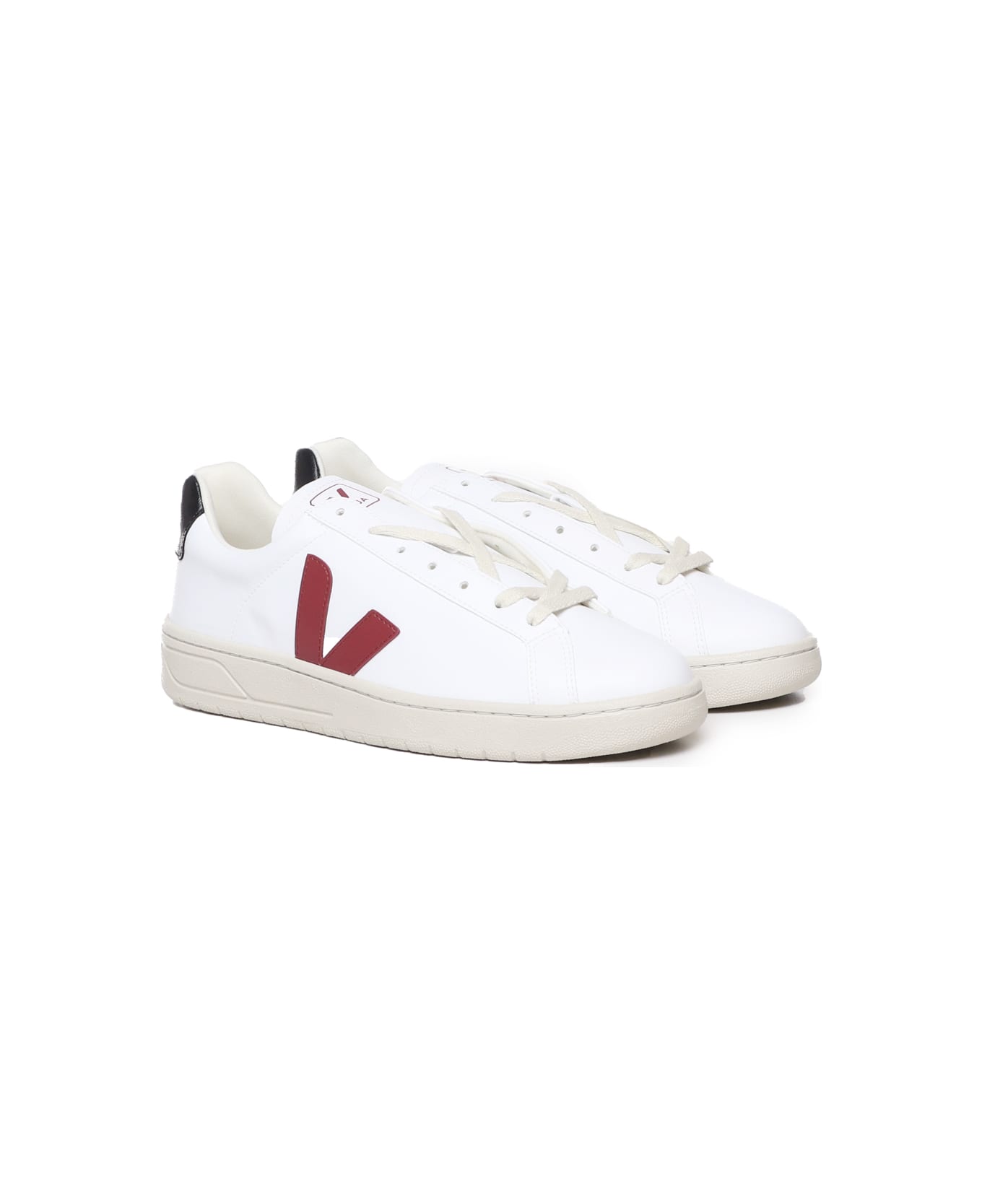 Veja Sneakers With Logo - White, bordeaux