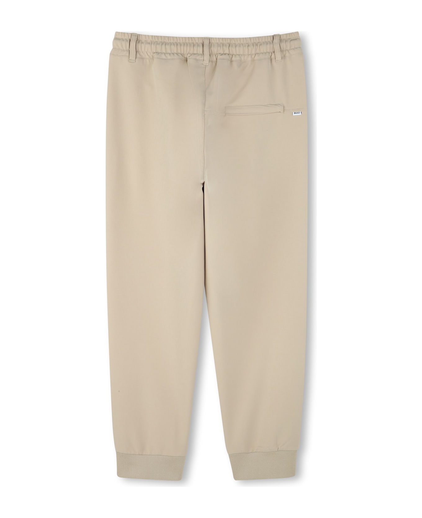 Hugo Boss Pantaloni Sportivi Con Ricamo - Beige