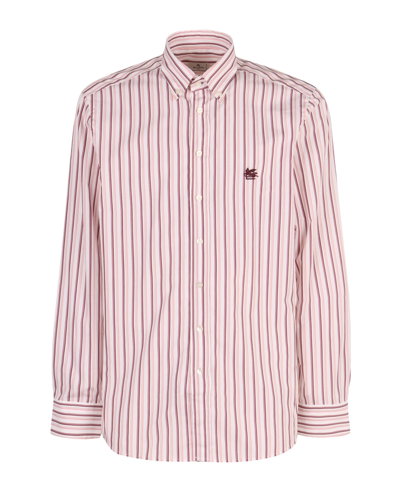 Etro Button-down Collar Cotton Shirt - Pink