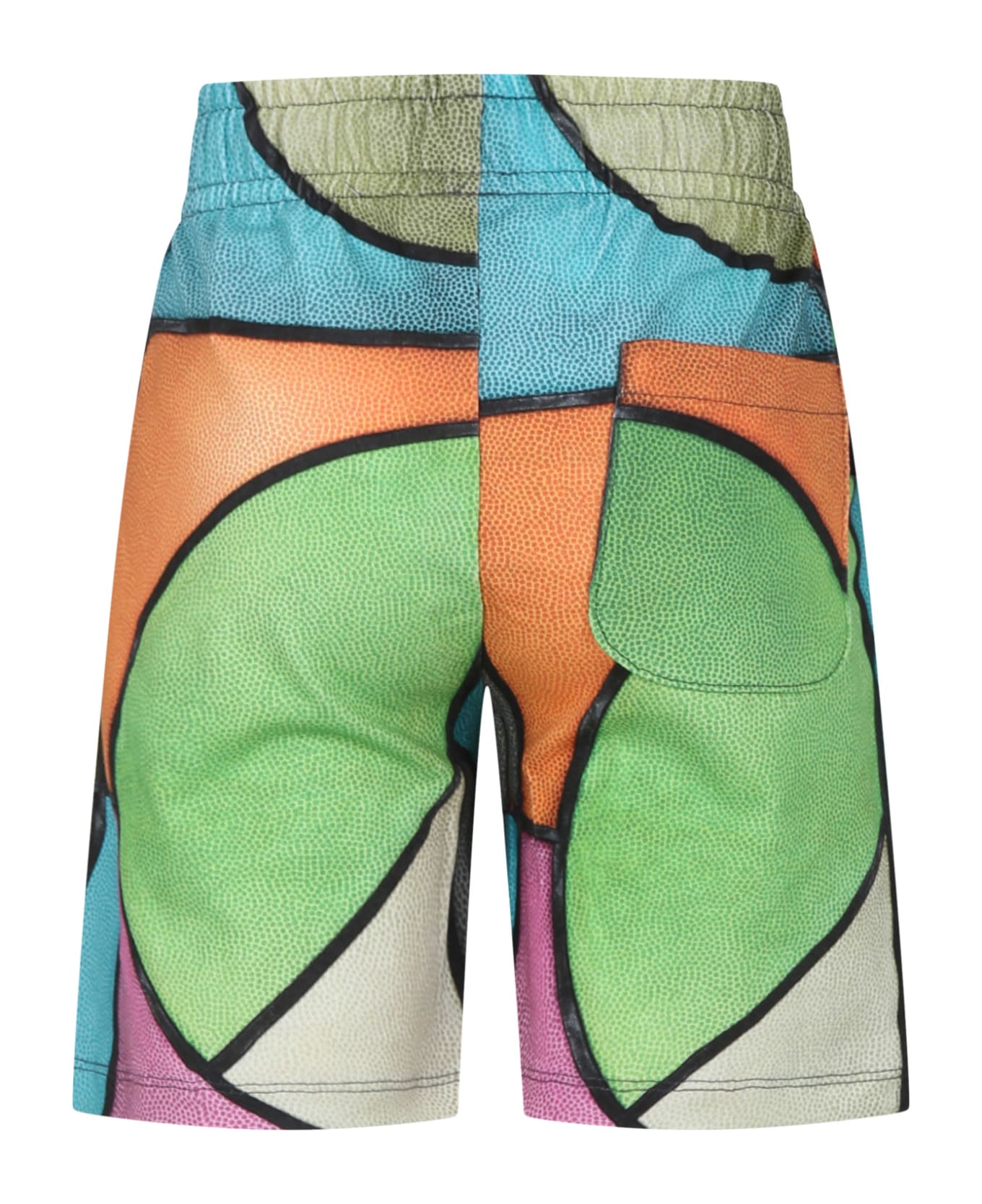 Molo Multicolor Alim Sport Shorts For Boy With Graphic Print - Multicolor