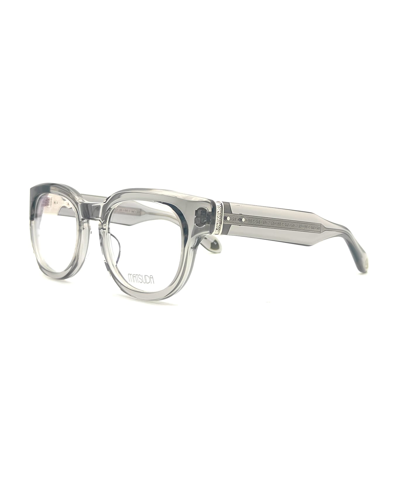 Matsuda M1038 - Grey Crystal / Silver Rx Glasses - grey