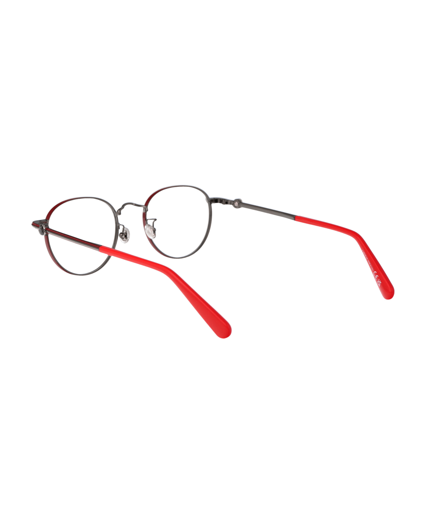 Moncler Eyewear Ml5204 Glasses - 066 Bordeaux Lucido