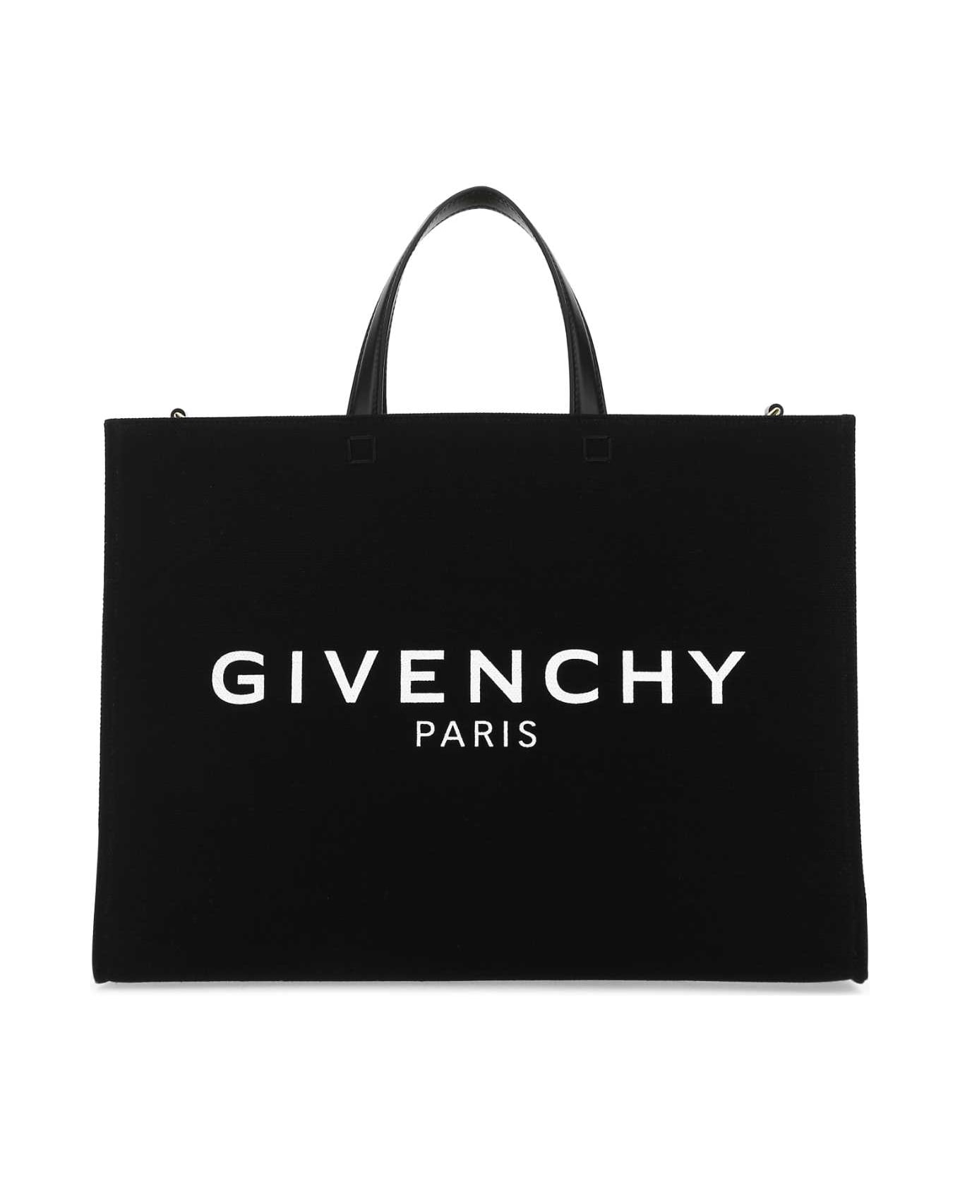 Givenchy Black Canvas Medium G Shopping Bag - 001