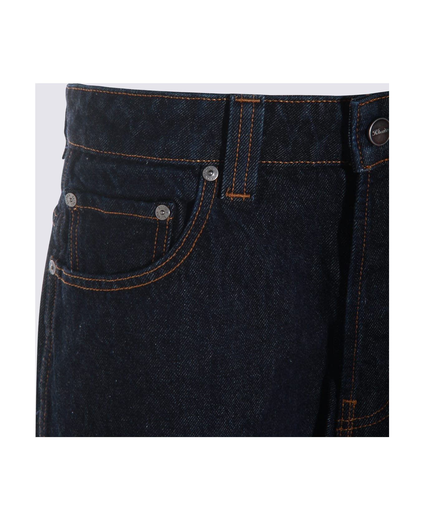Khaite Dark Blue Cotton Jeans - BENSON
