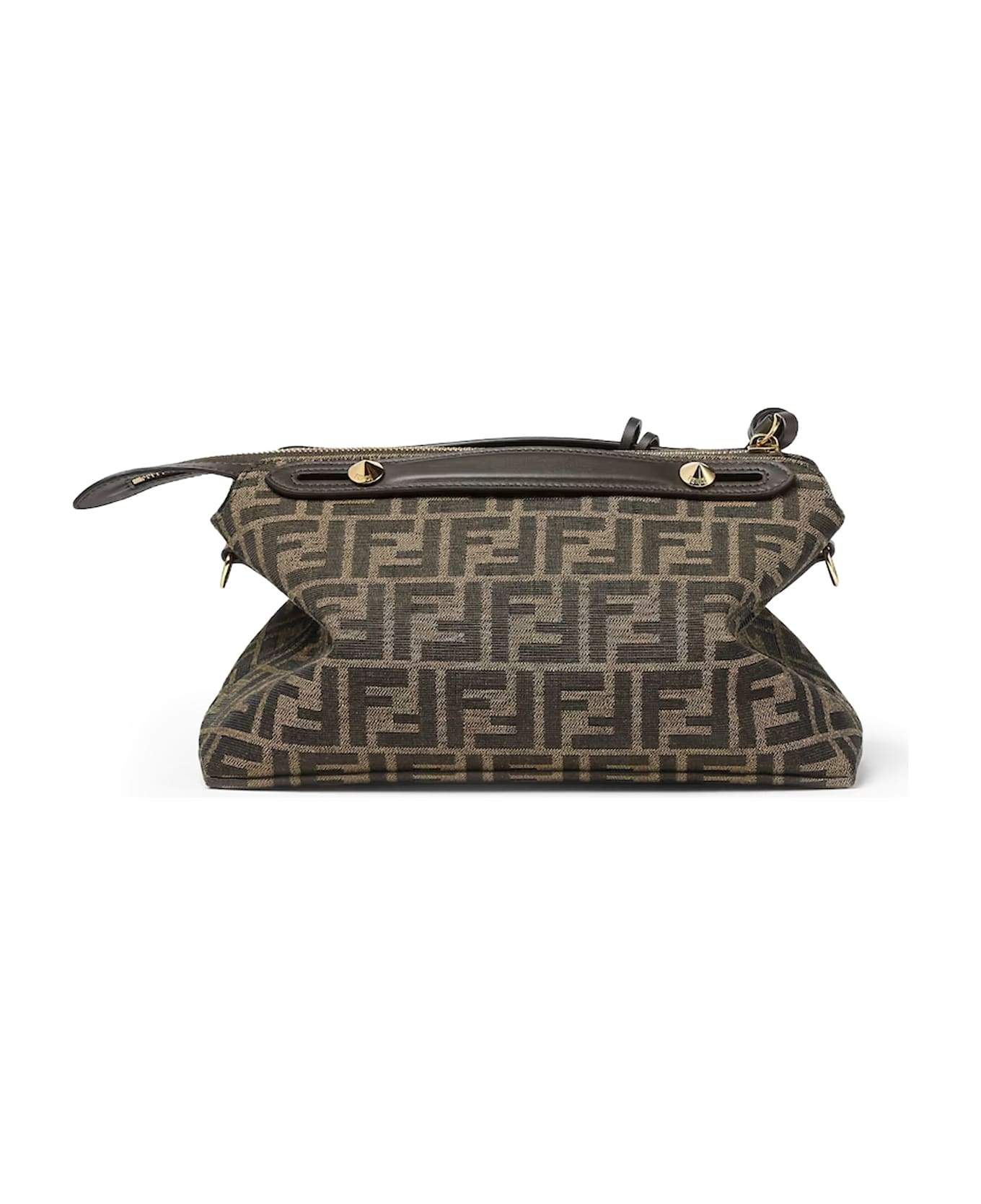 Fendi By The Way Soft Medium Ff Jacquard Fabric And Leather - T.MORO+R.EBANO+OS