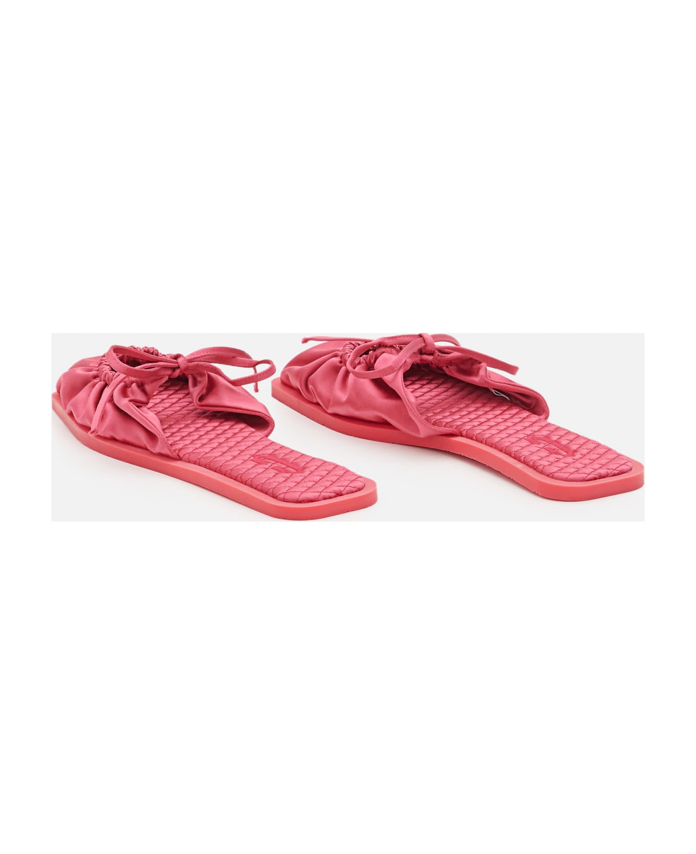 Carlotha Ray Eco Satin Slippers - Red
