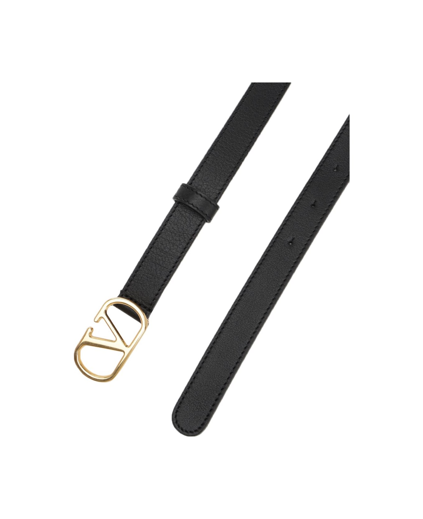 Valentino Garavani 
vlogo
 Leather Belt - Black