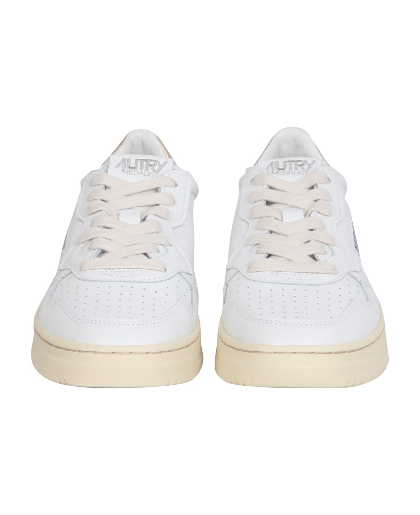 Autry Leather Sneakers - Leat White Gold