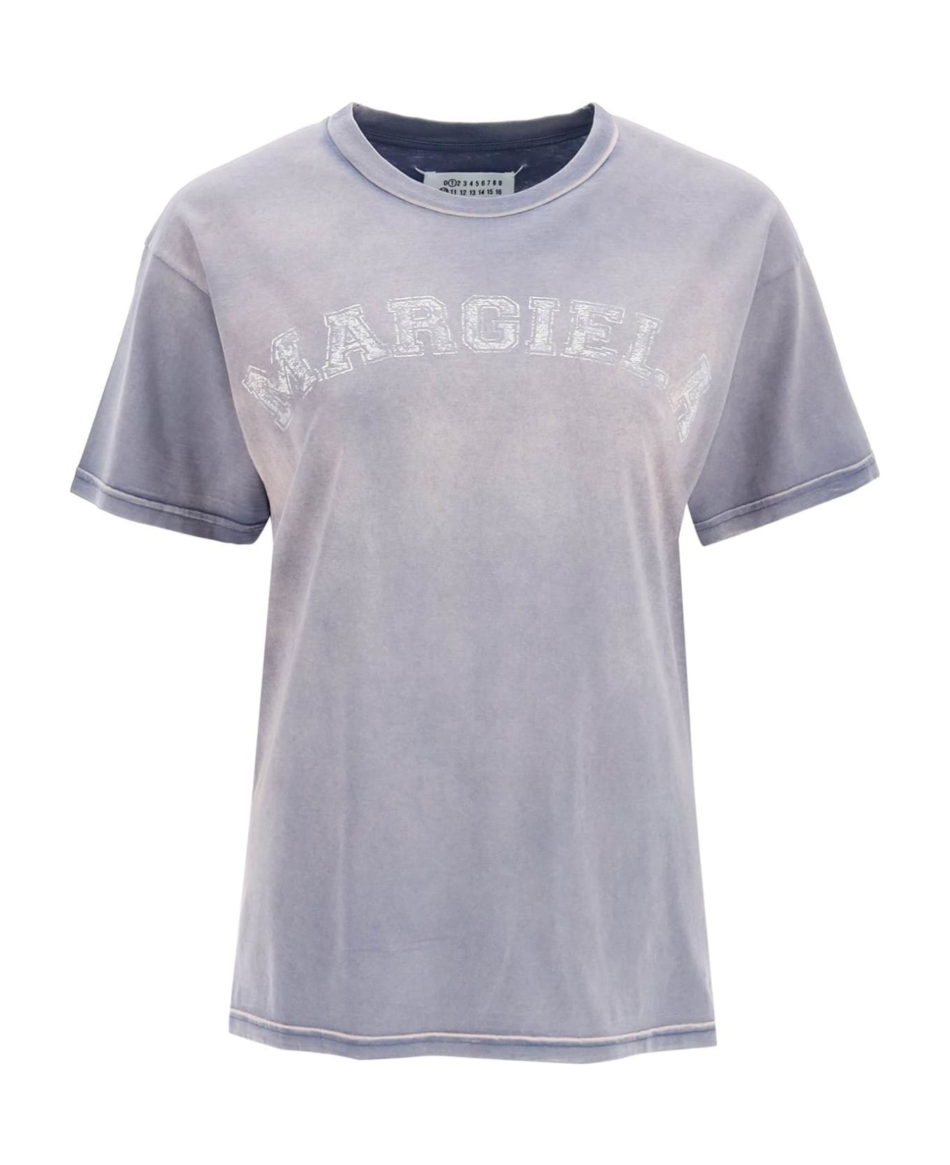 Maison Margiela Cotton Crew-neck T-shirt - Violet Tシャツ