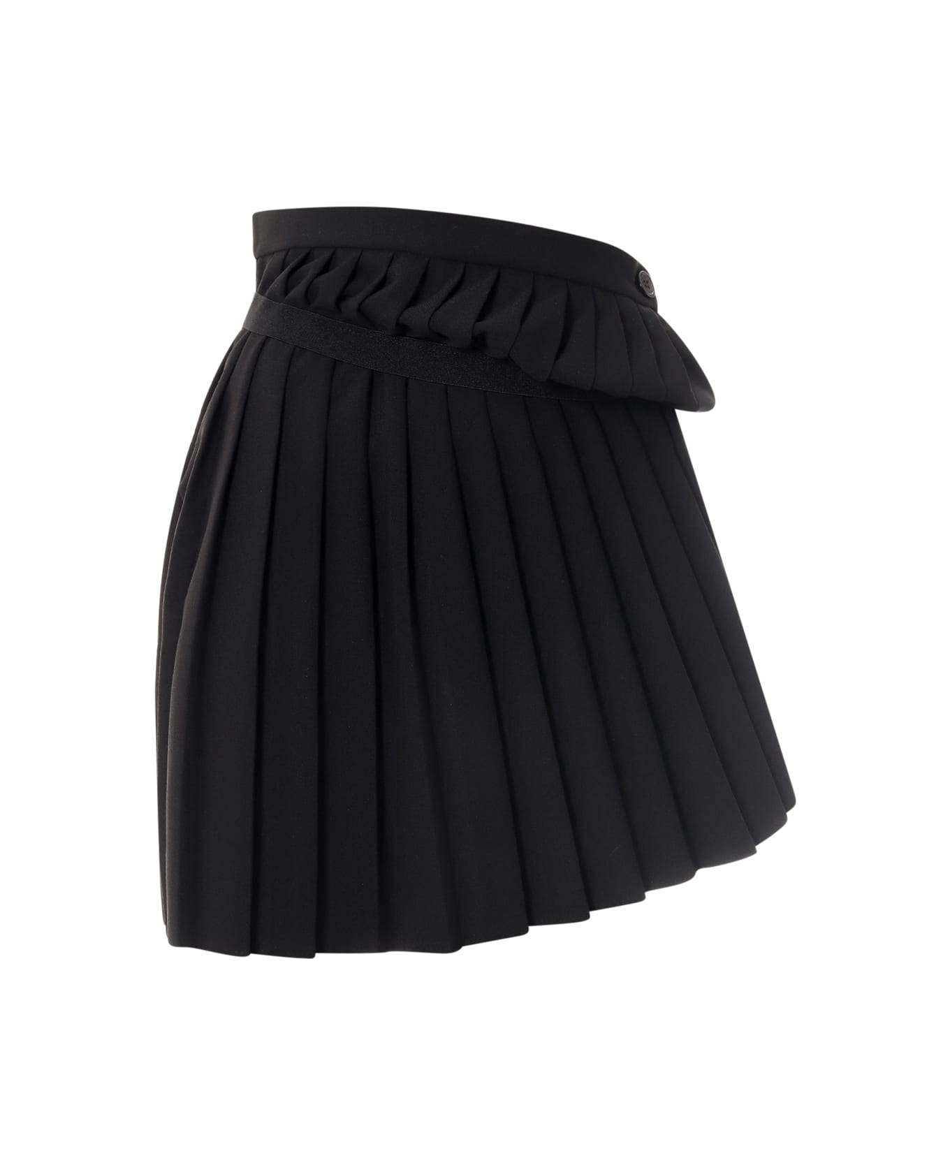 MM6 Maison Margiela Pleated Mini Skirt - Black スカート