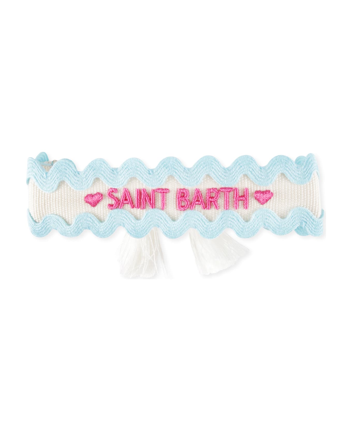 MC2 Saint Barth White Bracelet For Girl With Logo - White
