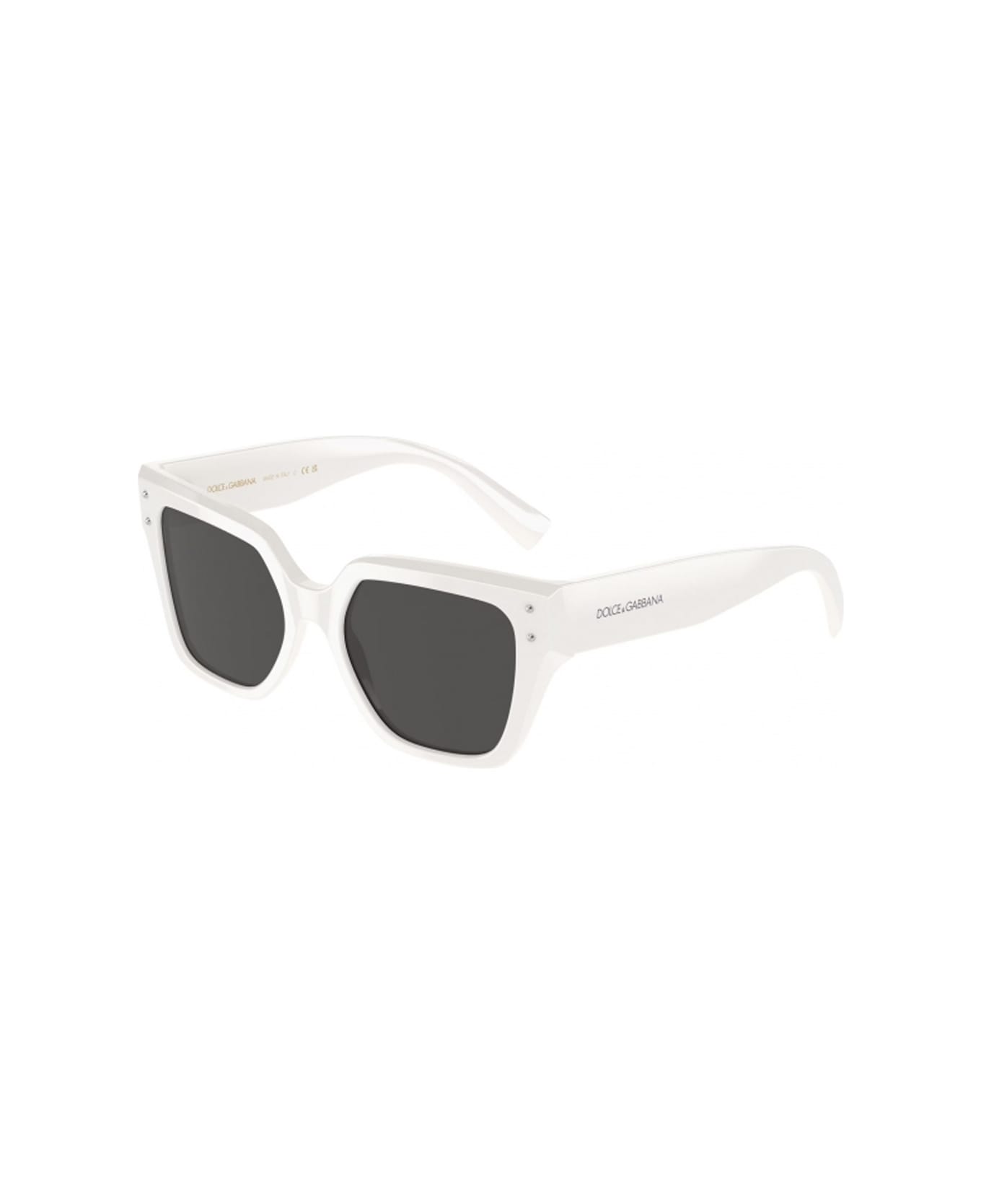 Dolce & Gabbana Eyewear Dg4471 Linea Dg Sharped 331287 White Sunglasses - Bianco