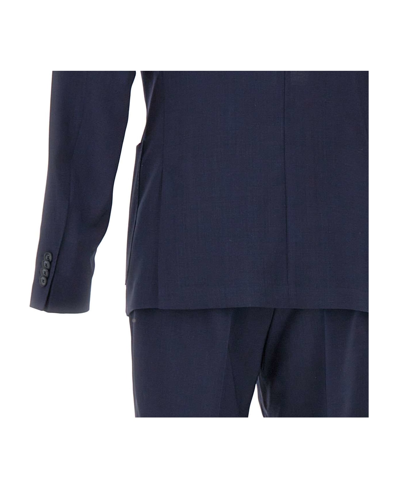 Hugo Boss "c-hanry" Fresh Wool Two-piece Suit - BLUE