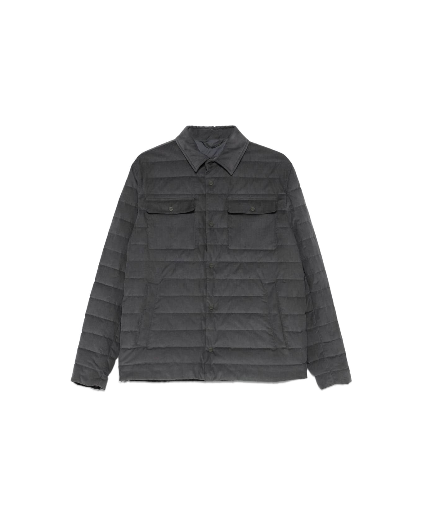 Herno Quilted Down Jacket - Grey