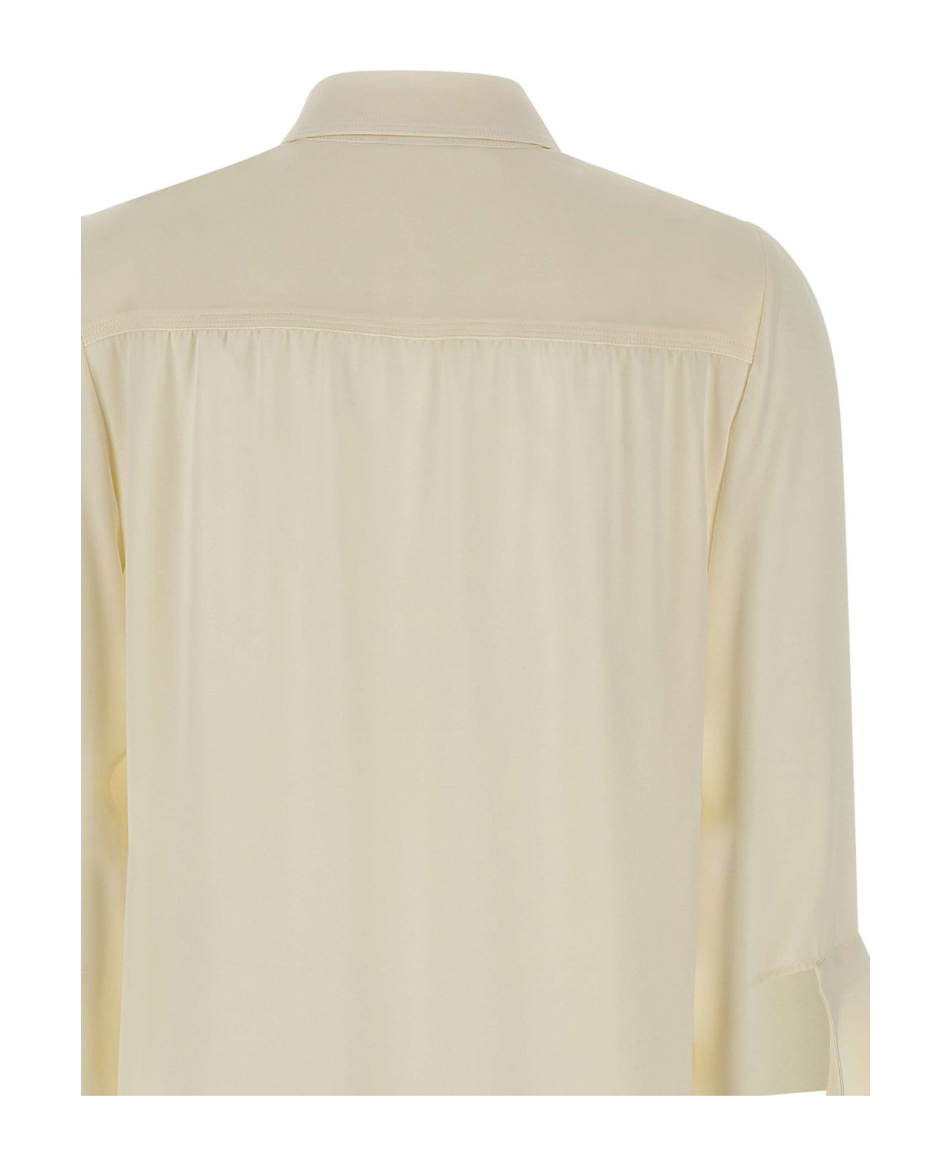 Liu-Jo Crepe Shirt - WHITE