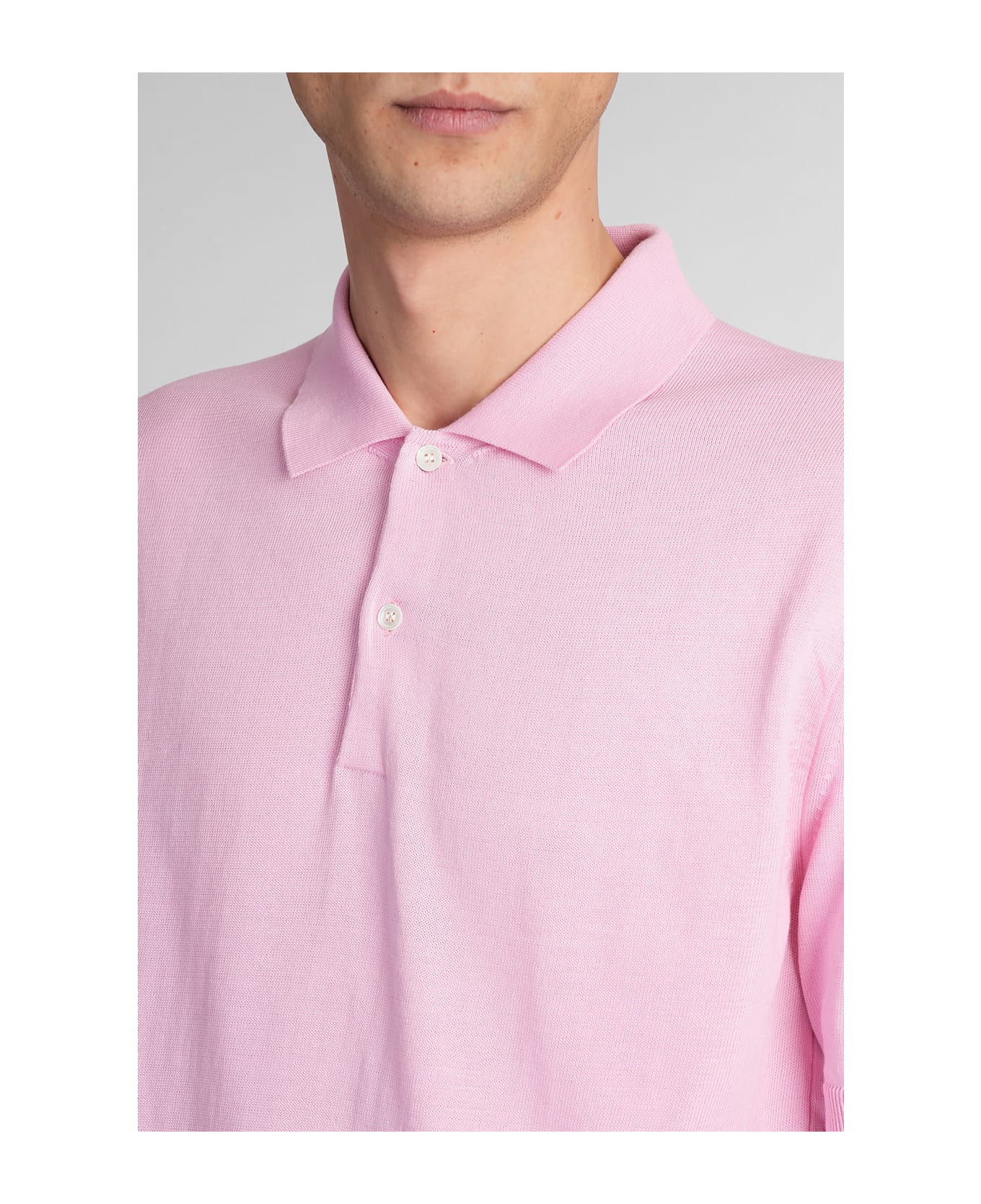 Comme des Garçons Shirt Polo In Rose-pink Polyester - rose-pink