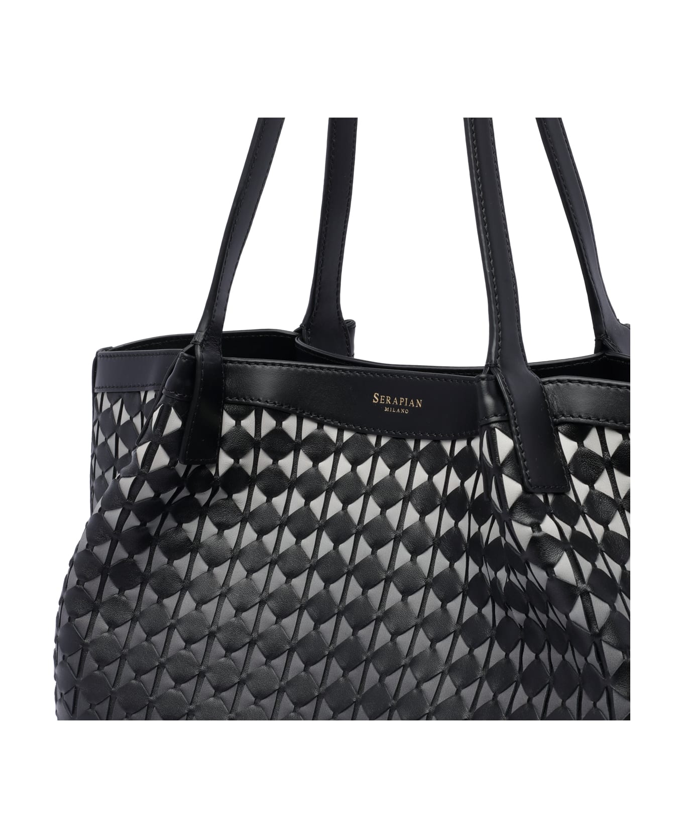 Serapian Small Secret Tote Bag - Black