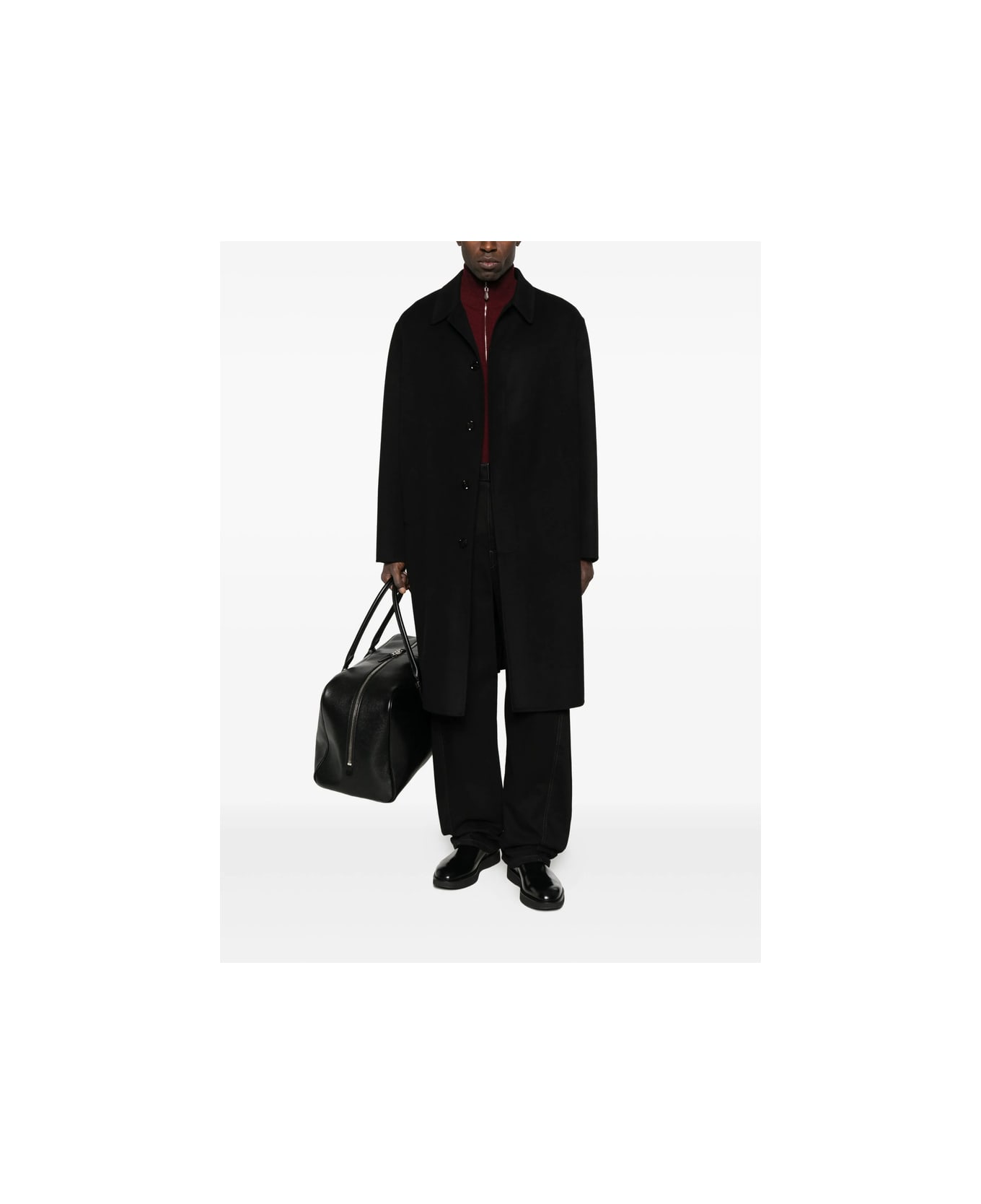Lardini Coat - BLACK