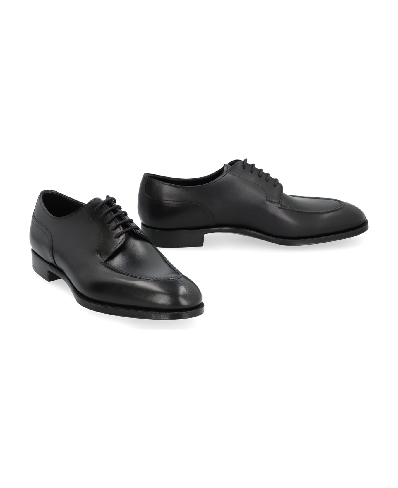 Edward Green Leather Lace-up Shoes - black