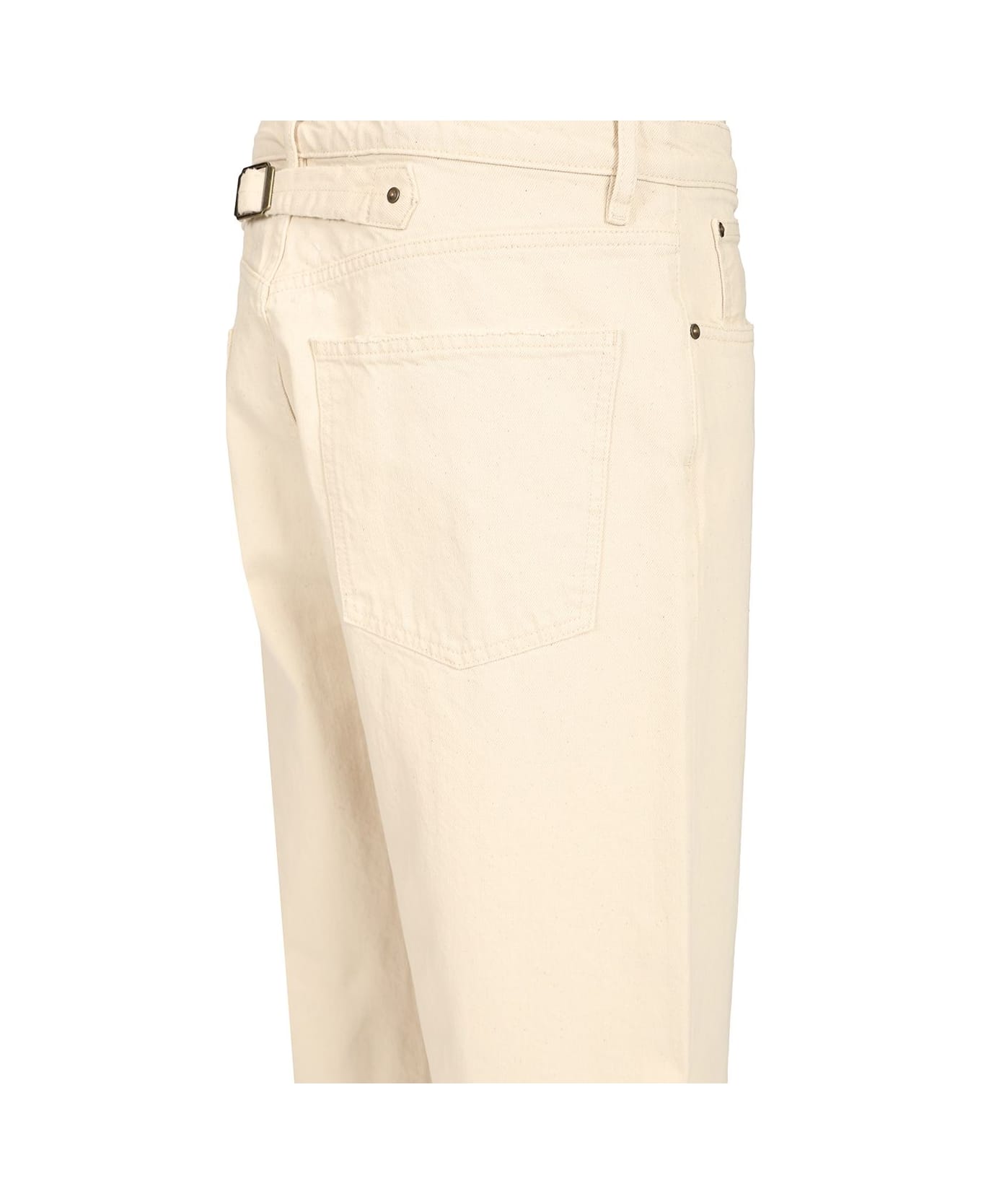 Maison Margiela Buckle Jeans - White