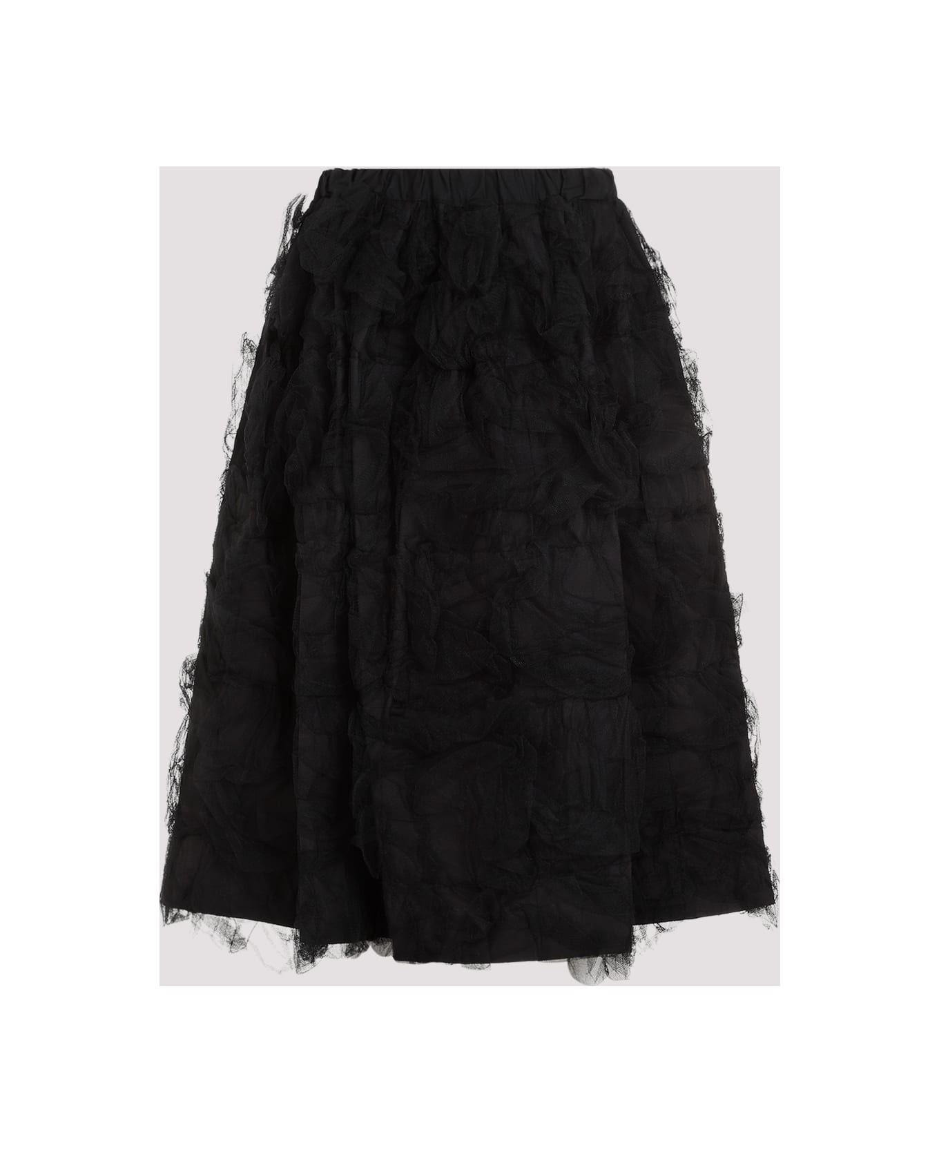 Comme des Garçons Nylon Midi Skirt - Black