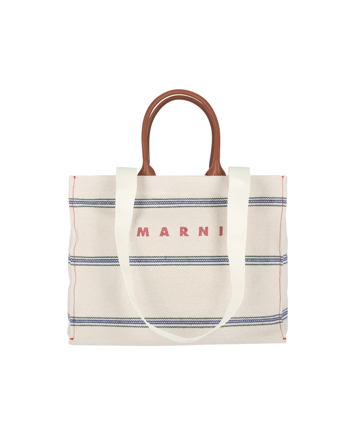 Marni Logo Tote Bag - Crema トートバッグ