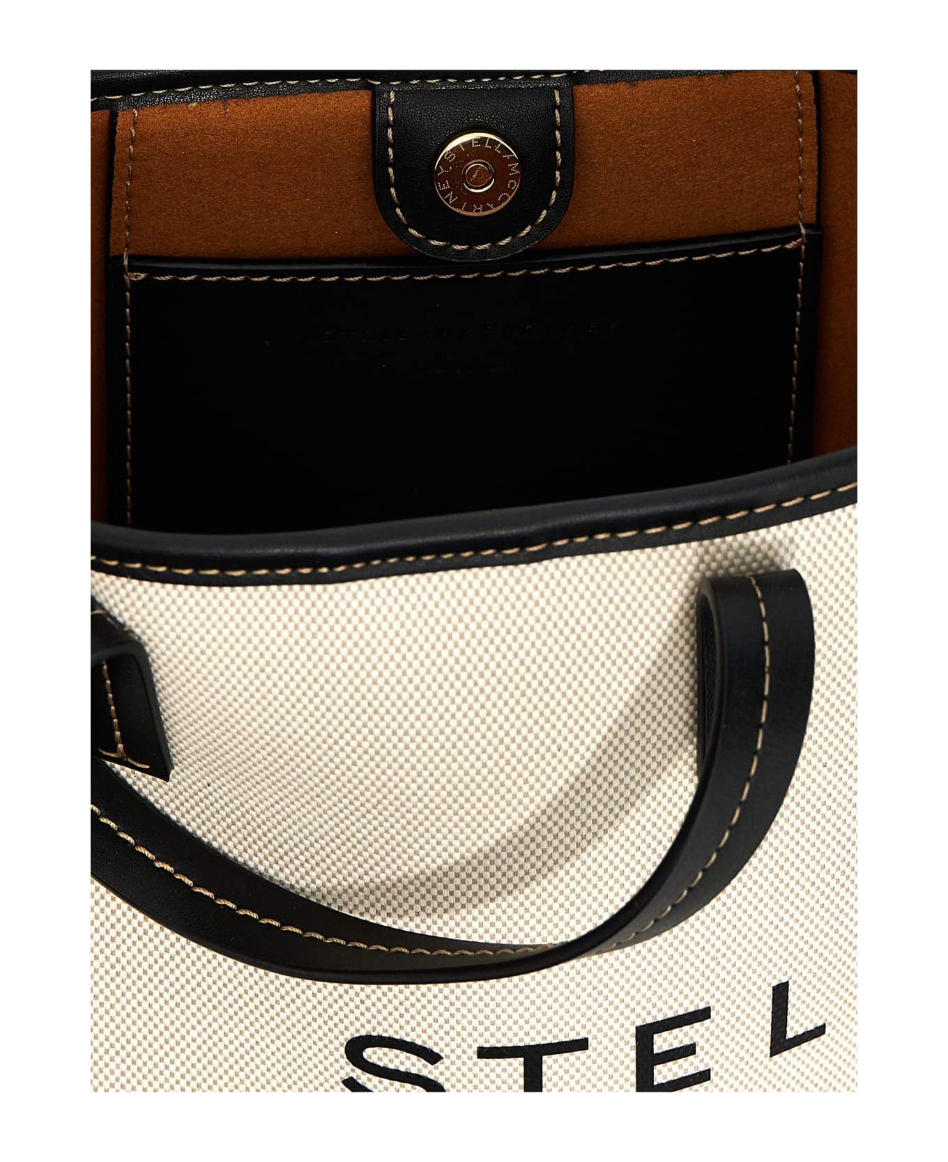 【送料&関税込】Stella McCartney Bucket Bag Eco Salt And Pep Stella McCartney Bucket Bag Eco Salt And Pepper Canvas