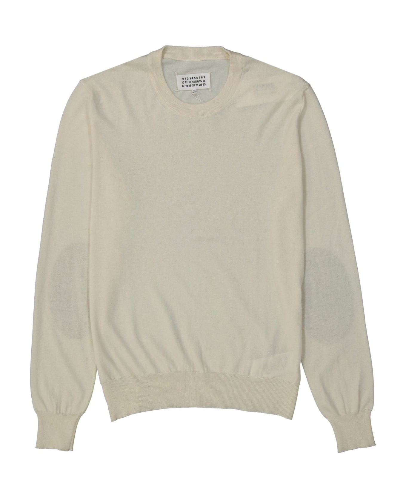 Maison Margiela V Neck Pullover - Beige