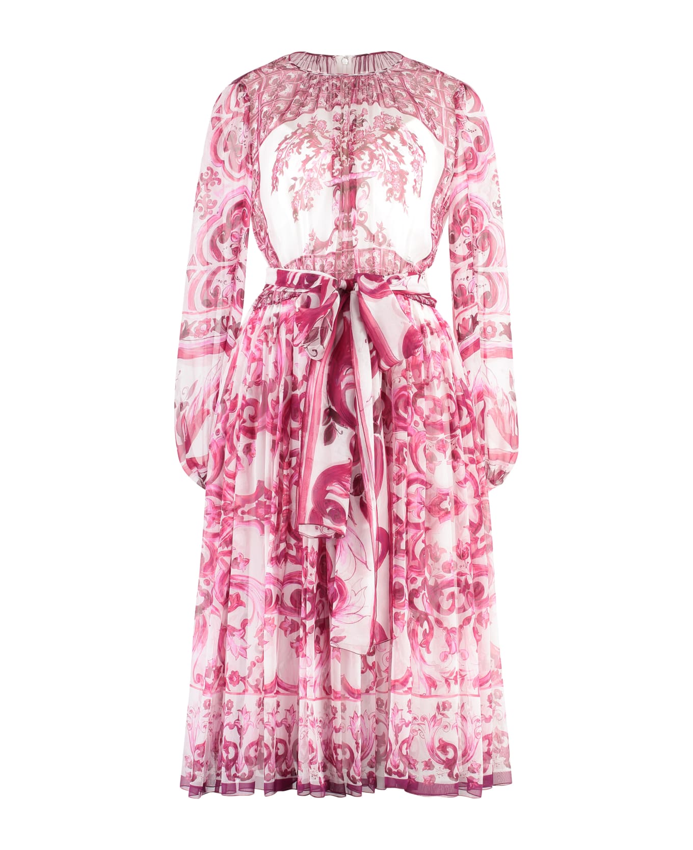 Dolce & Gabbana Chiffon Dress - Pink