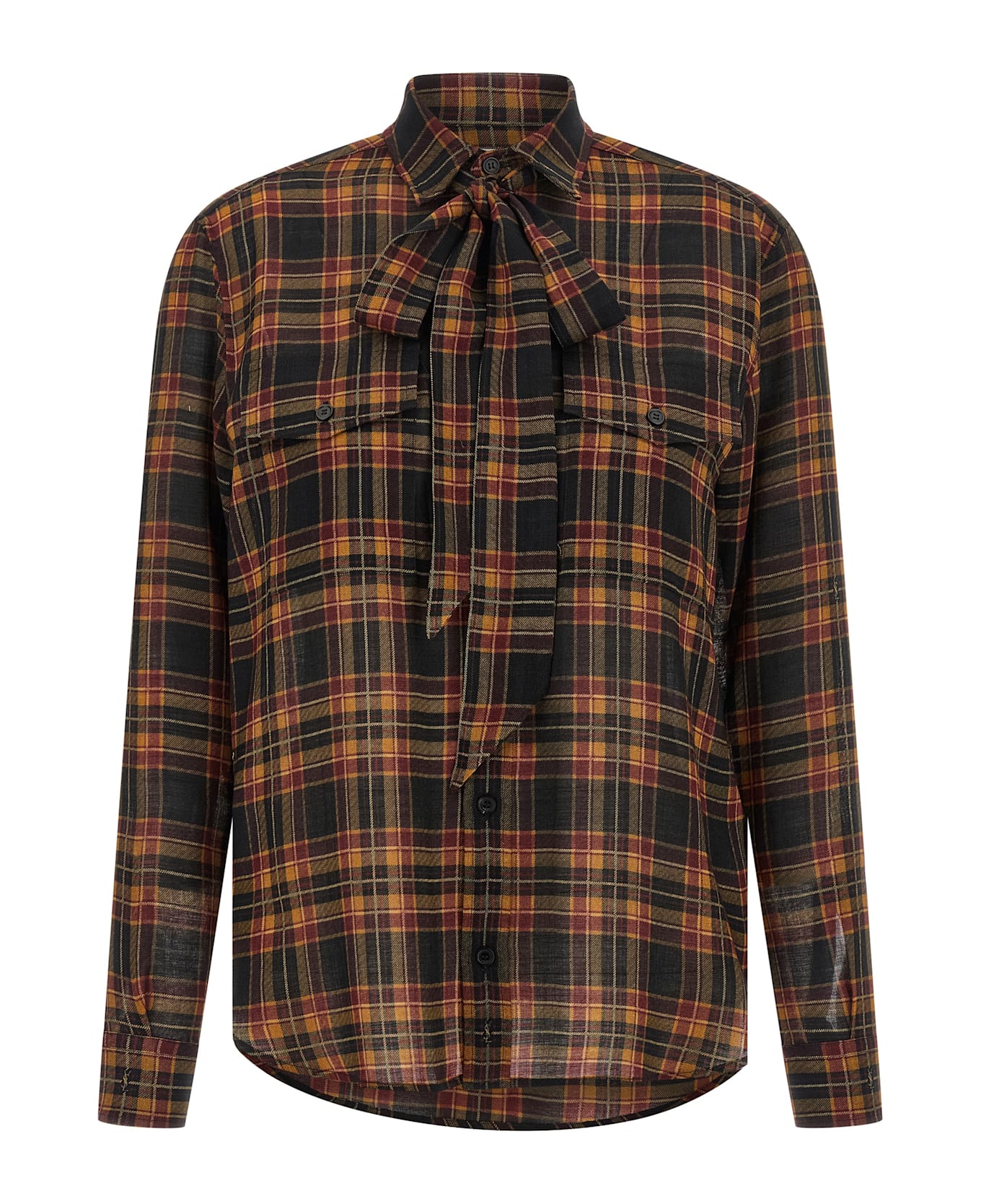 Saint Laurent 
cassandre
 Lavallière Shirt - Multicolor