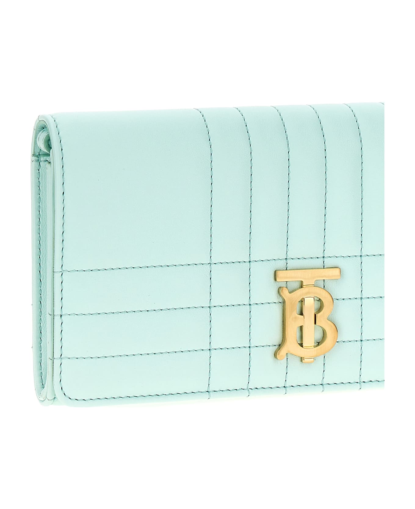 Burberry 'lola' Wallet On Chain - Light Blue 財布