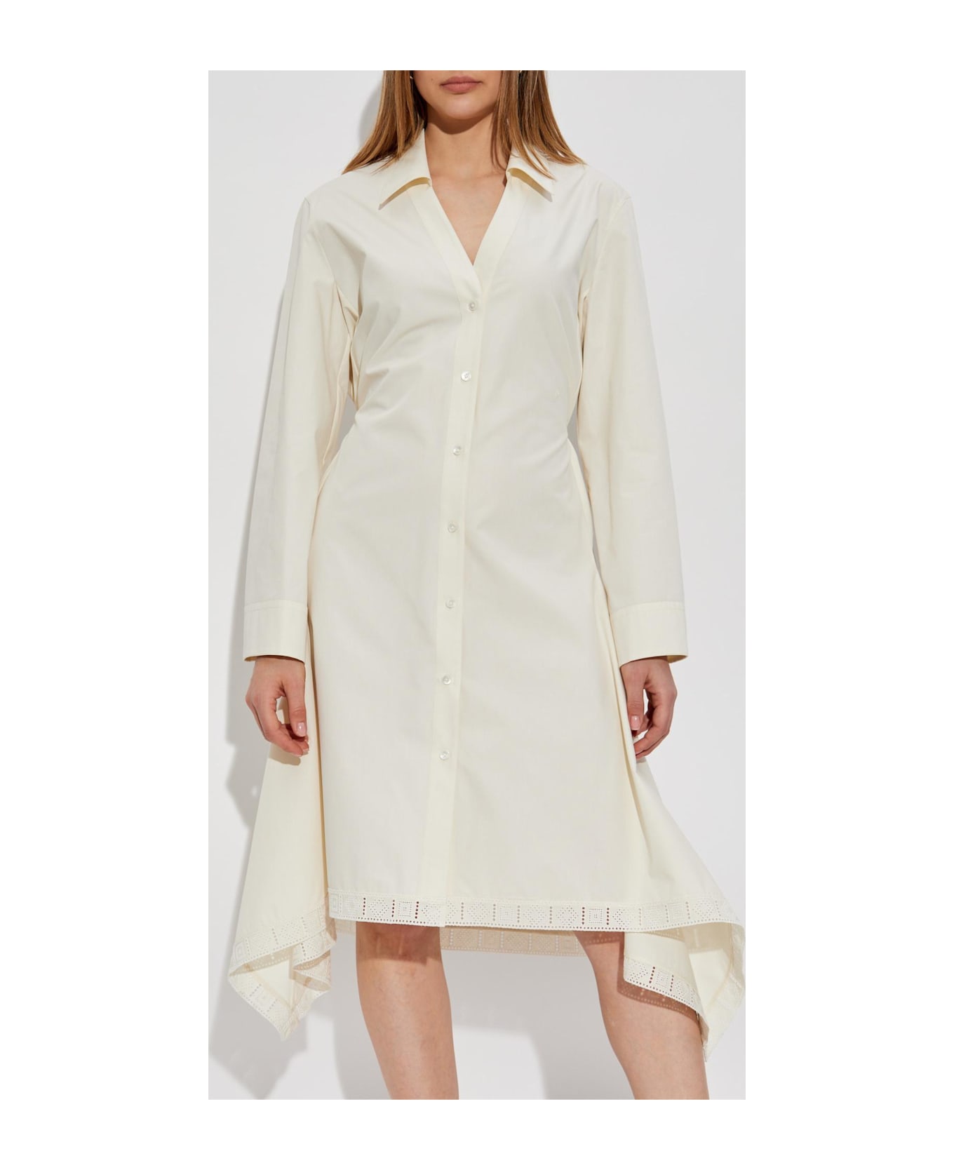 Lanvin Dress With Drawstring Waist - NEUTRALS