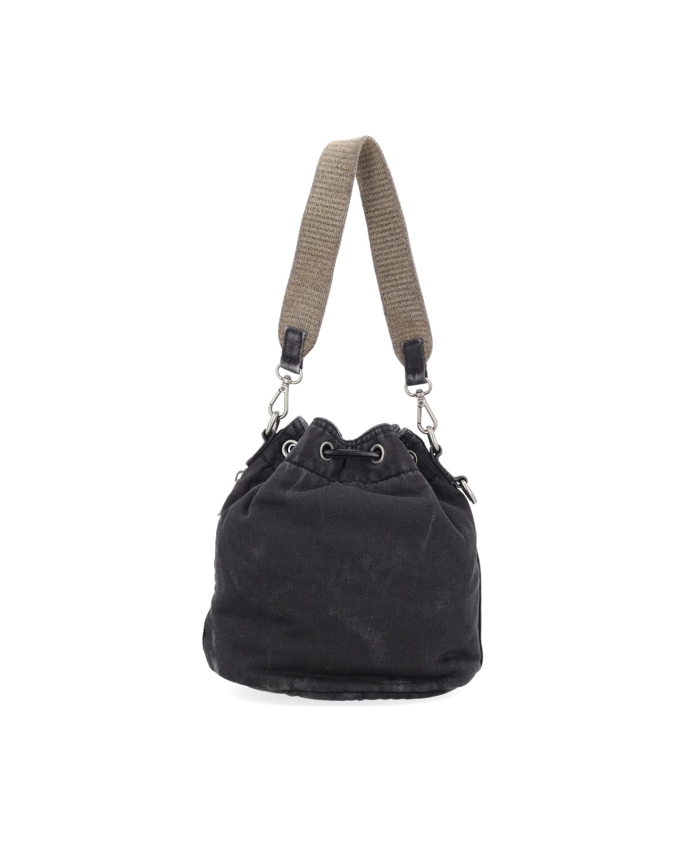 Diesel "multi-pkts Bucket X" Bag - BLACK ショルダーバッグ