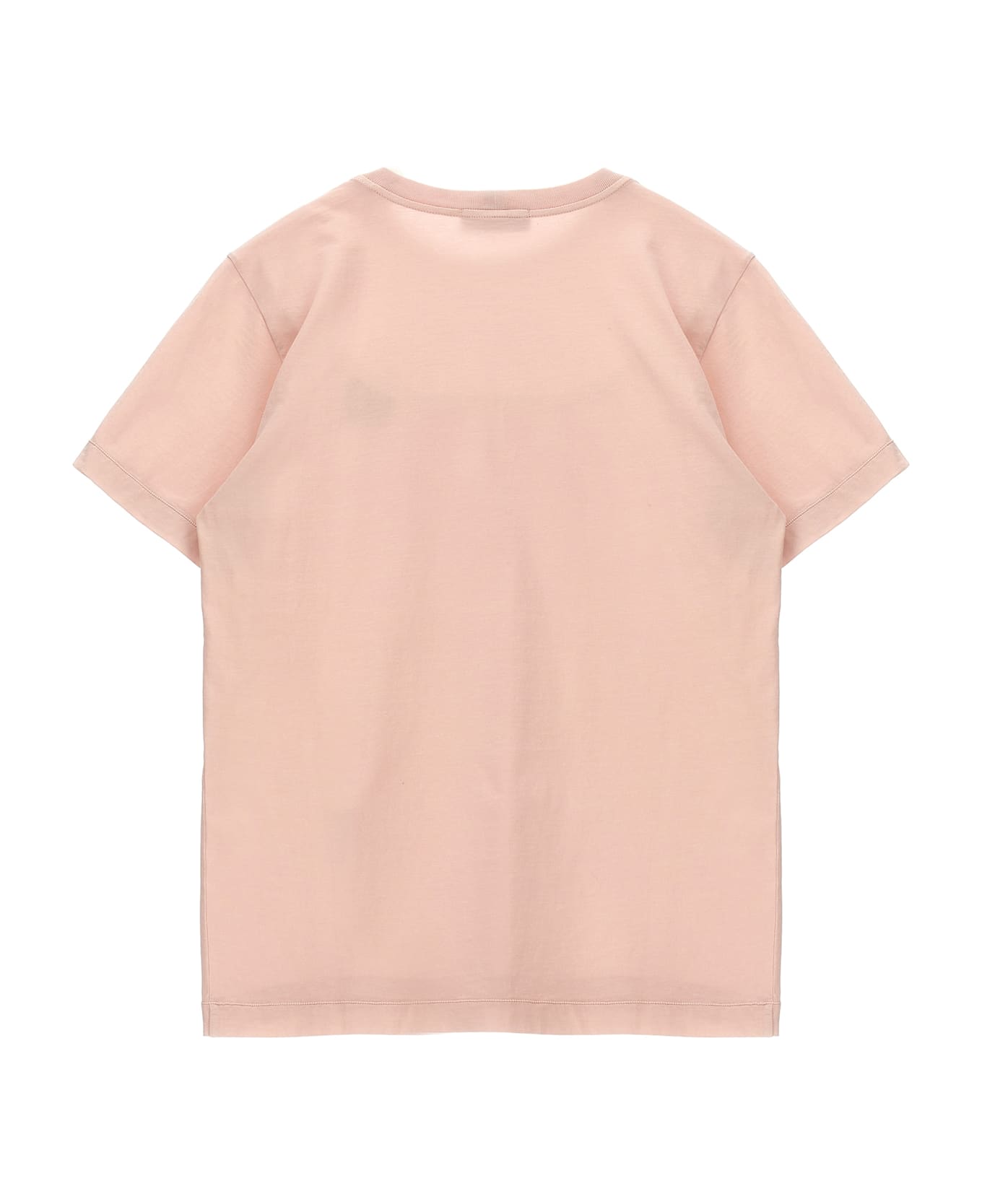 Stone Island Junior Logo Badge T-shirt - Pink