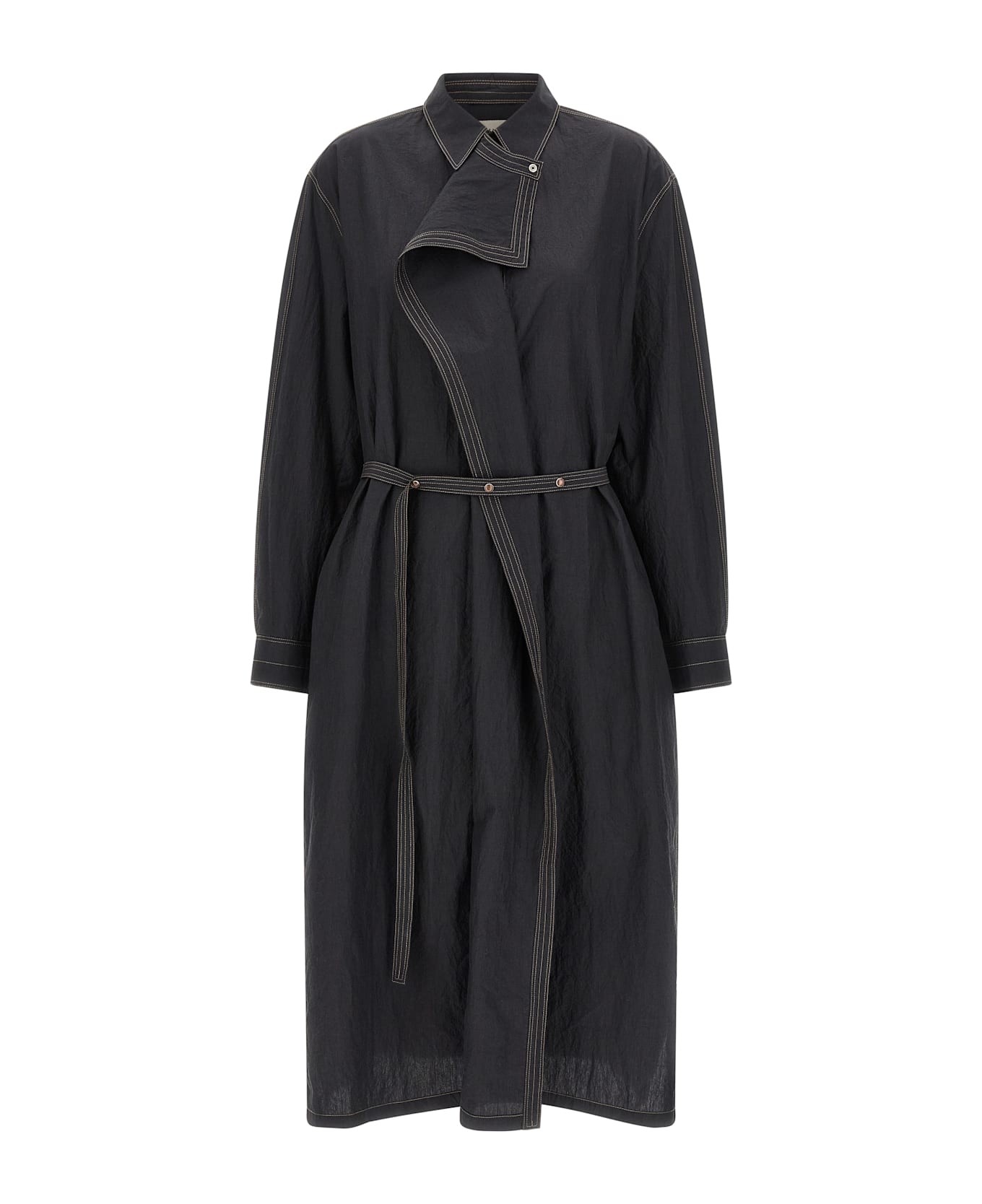 Lemaire 
asymmetrical Shirt
 Dress - Gray