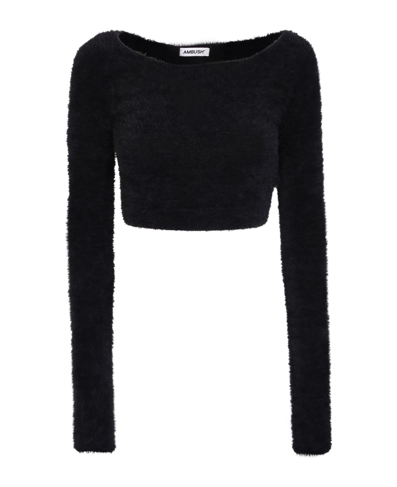 AMBUSH Cropped Sweater Black - Black