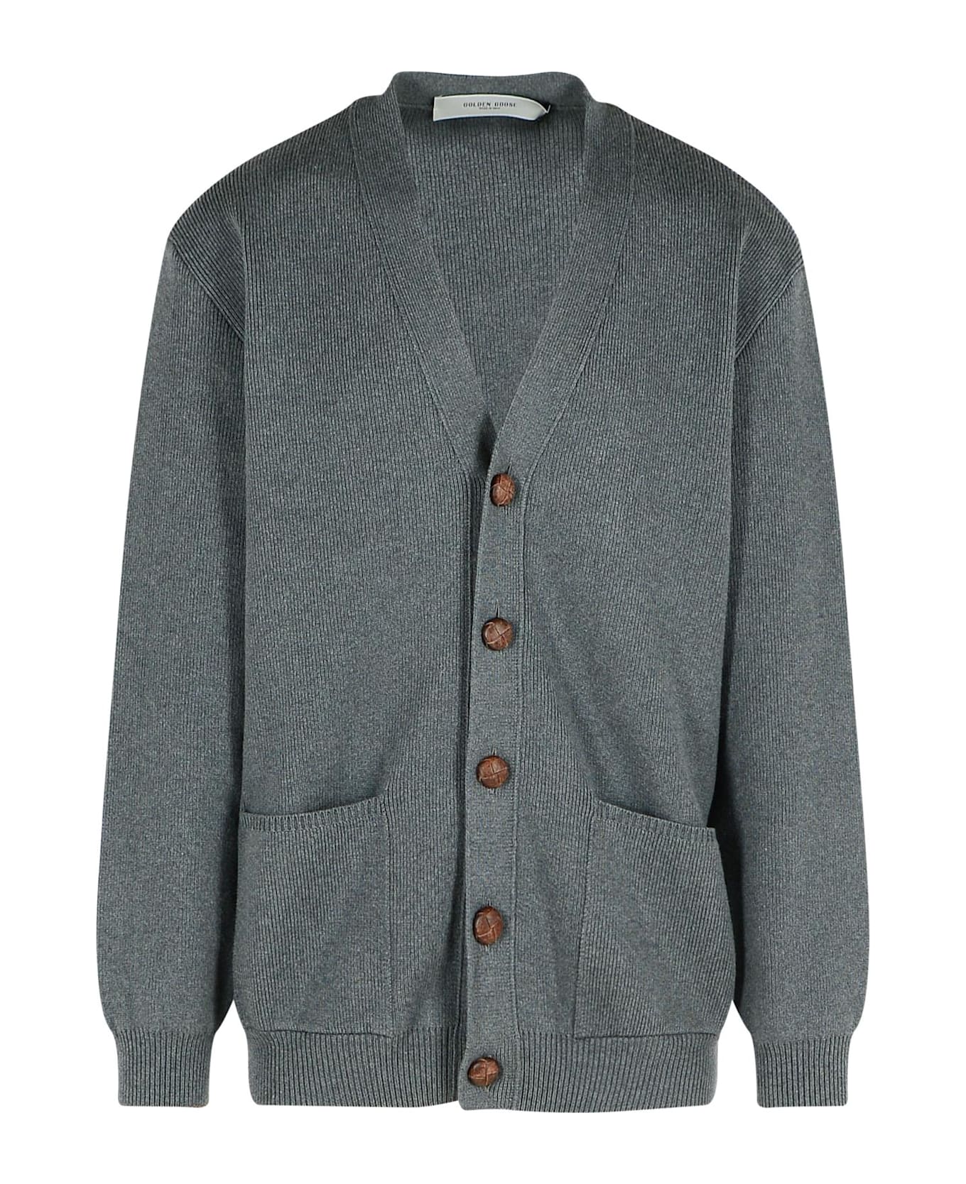 Golden Goose Cotton Cardigan - Grigio