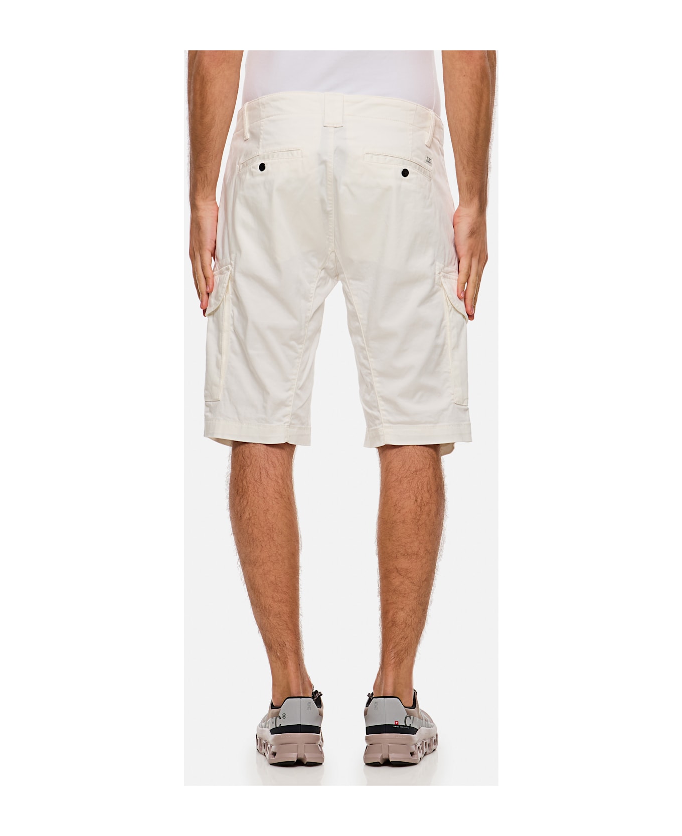 C.P. Company Cargo Shorts - White