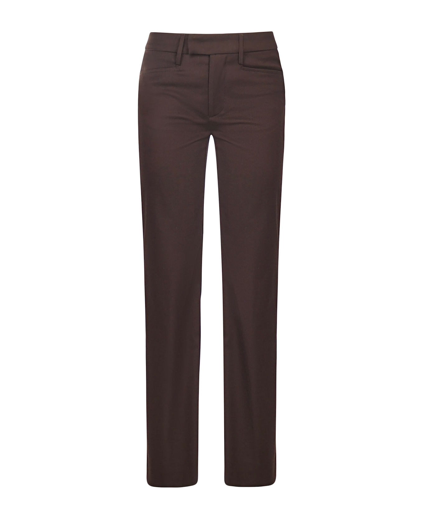 Dondup Flora Regular-fit Pants - Coffee