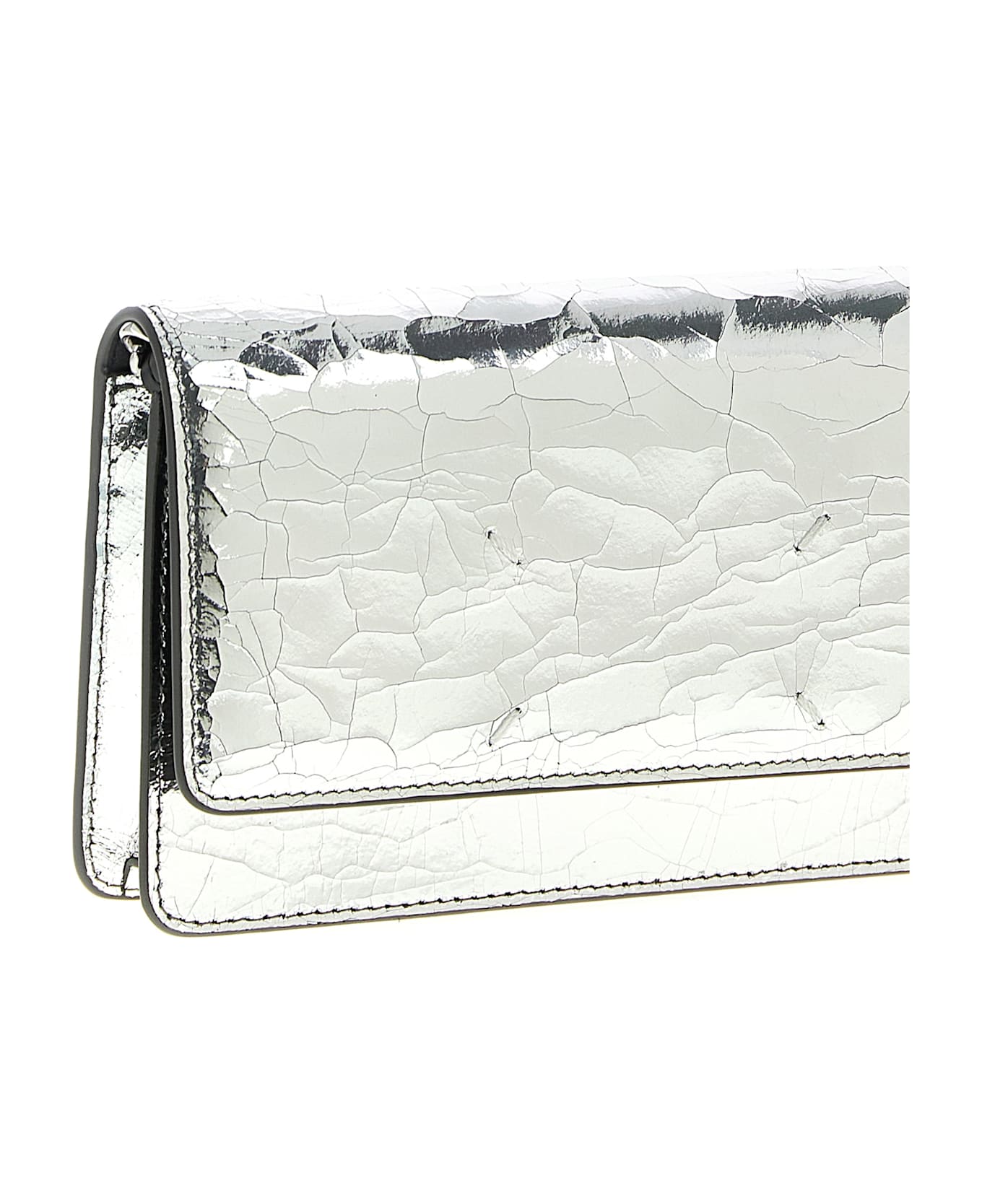 Maison Margiela Wallet On Chain Broken Mirror - Silver