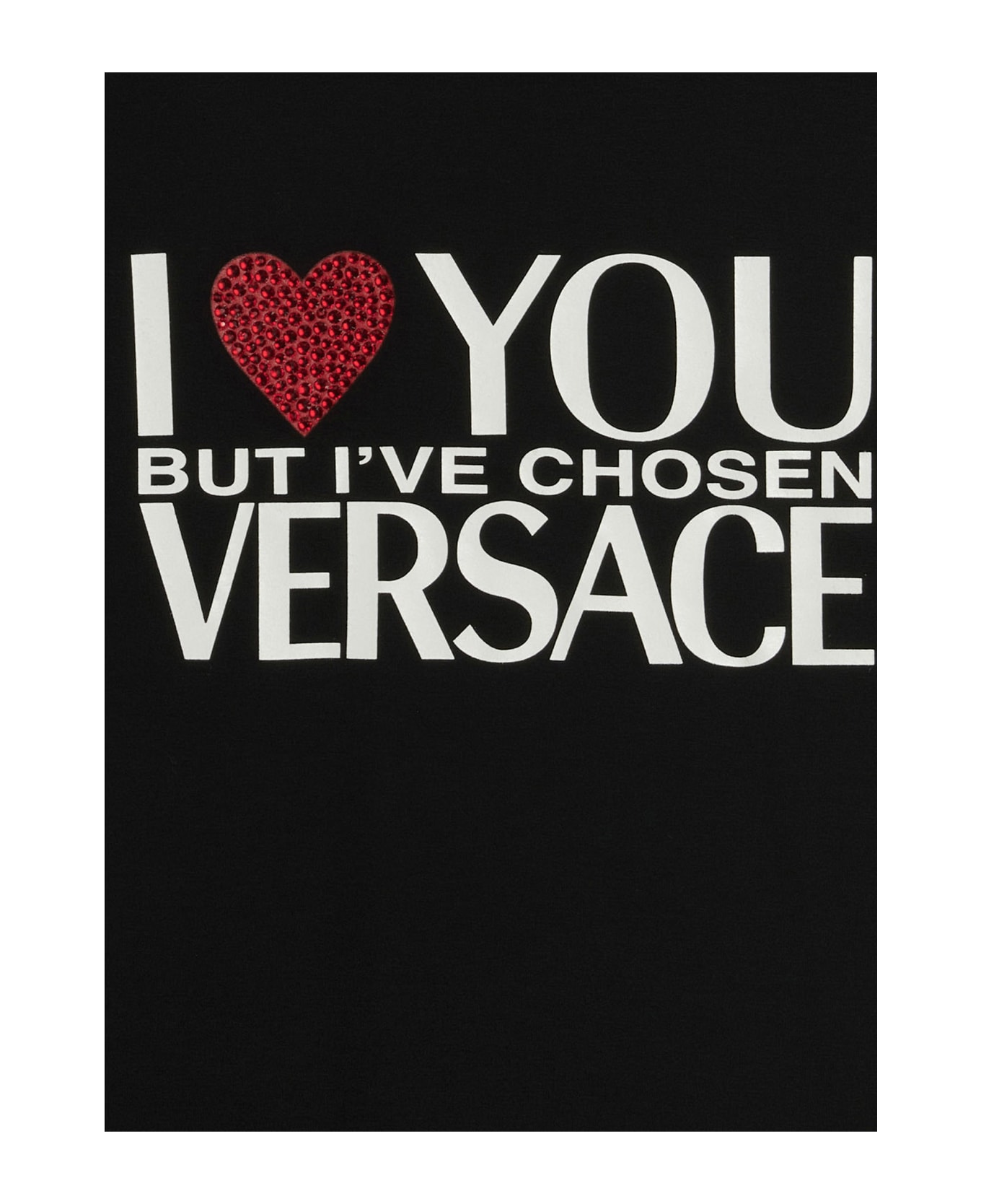 Versace 'i Love You' T-shirt - Black  