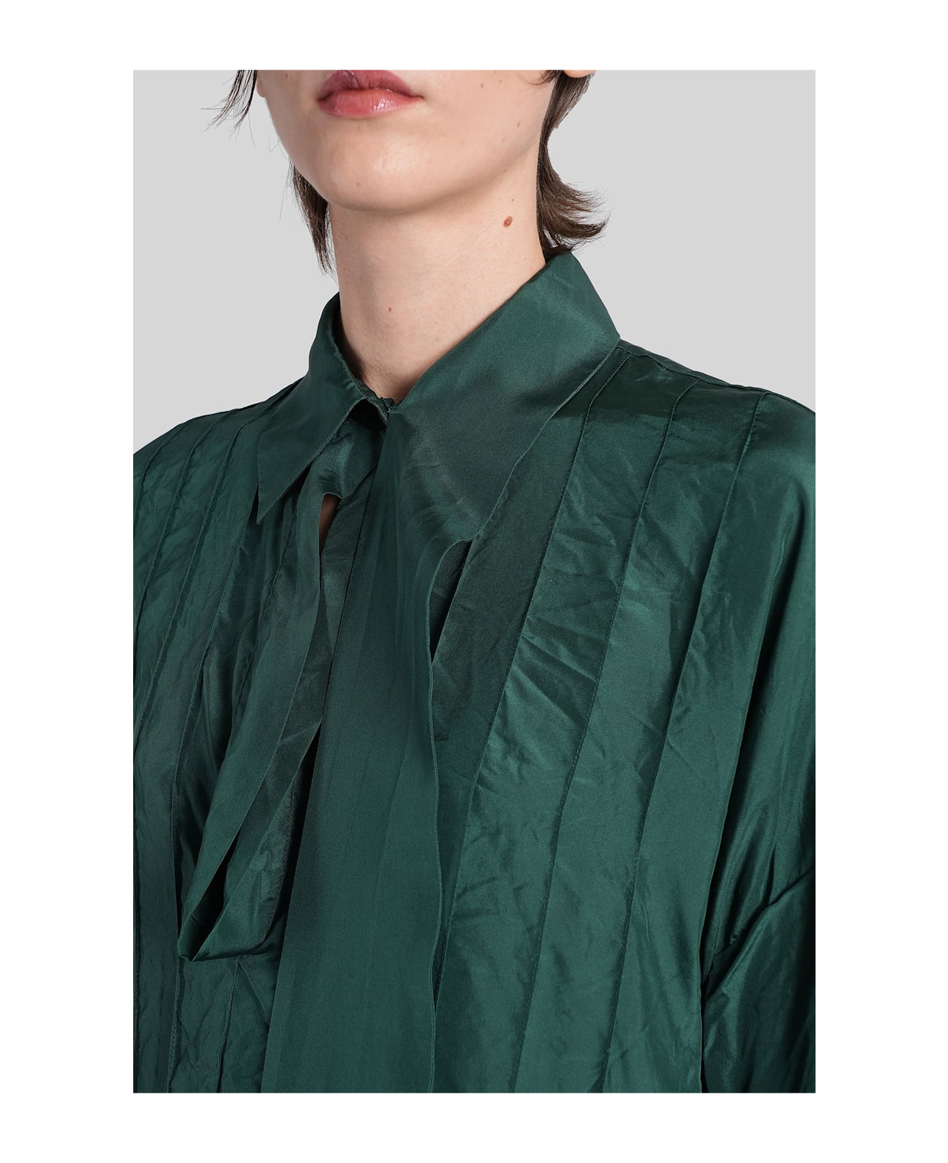 Lanvin Blouse In Green Silk - green