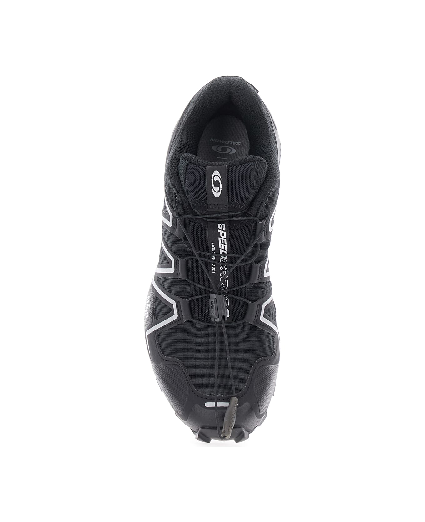 Salomon 'speedcross 3' Black Low Top Sneakers With Logo Patch On The Tongue And Logo Lettering On The Side In Tech Fabric Unisex - Black