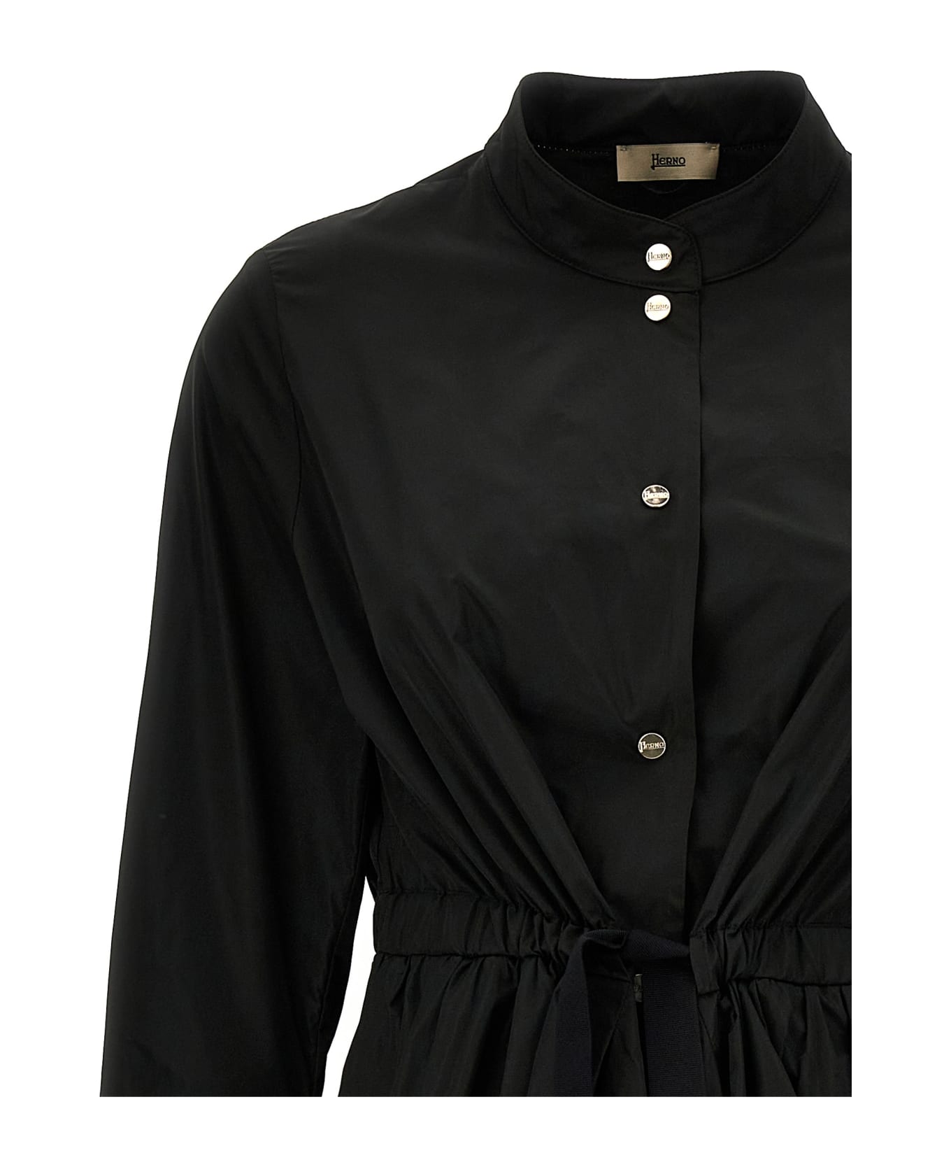 Herno Nylon Maxi Dress - Black