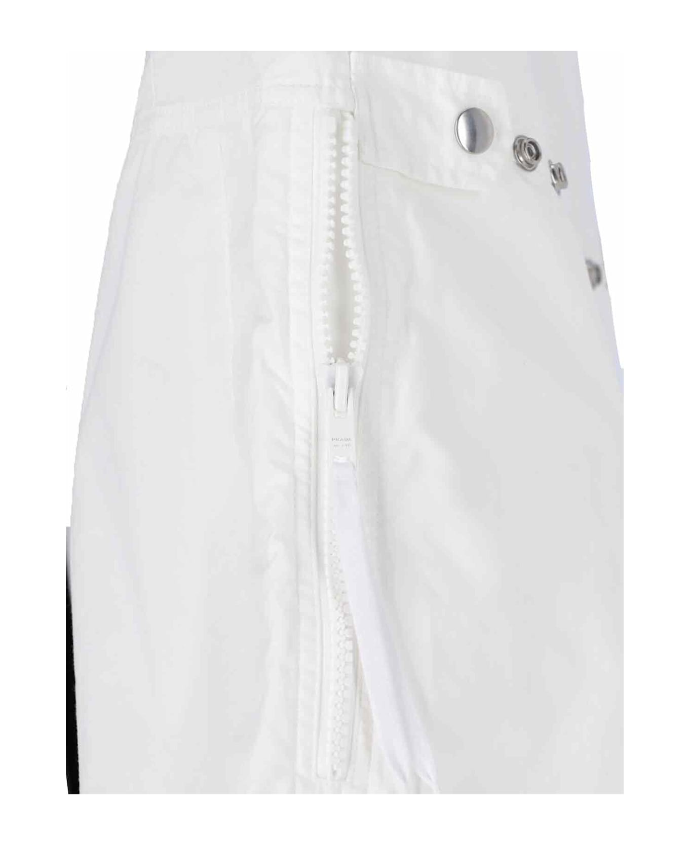 Prada Logo One-piece Jumpsuit - White