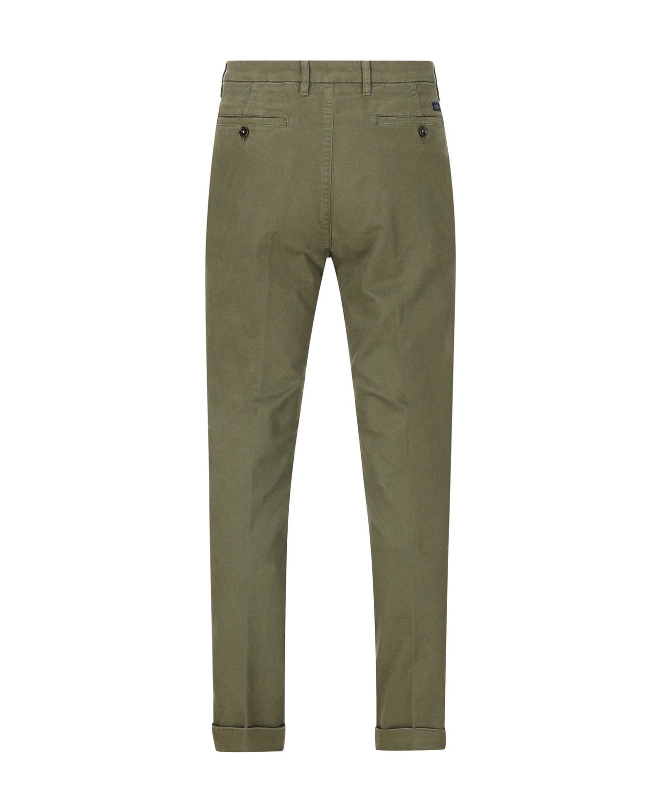 Fay Slim-cut Tailored Trousers - Green