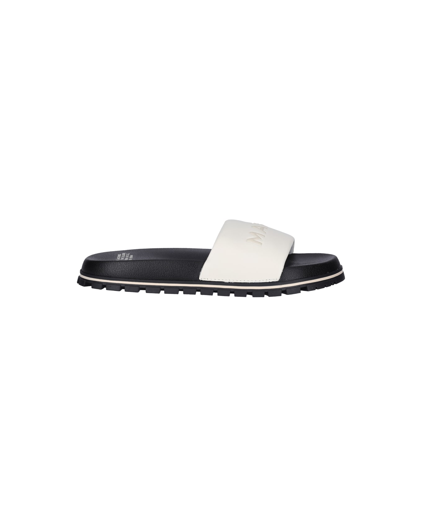 Marc Jacobs 'the Leather' Slide Sandals - White